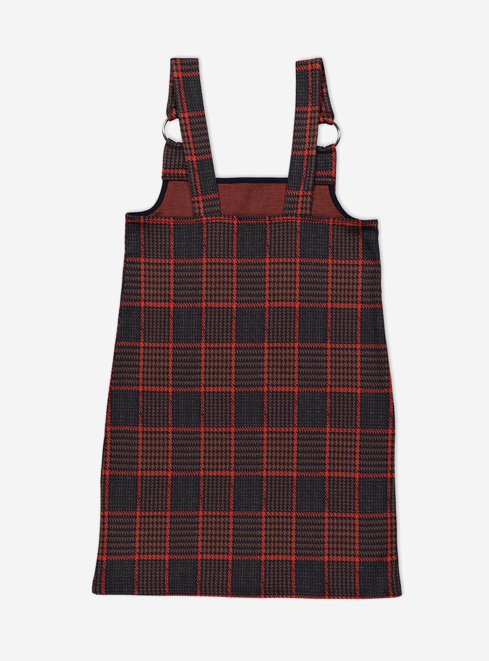 Salopette courte &agrave; carreaux, PIED DE POUL