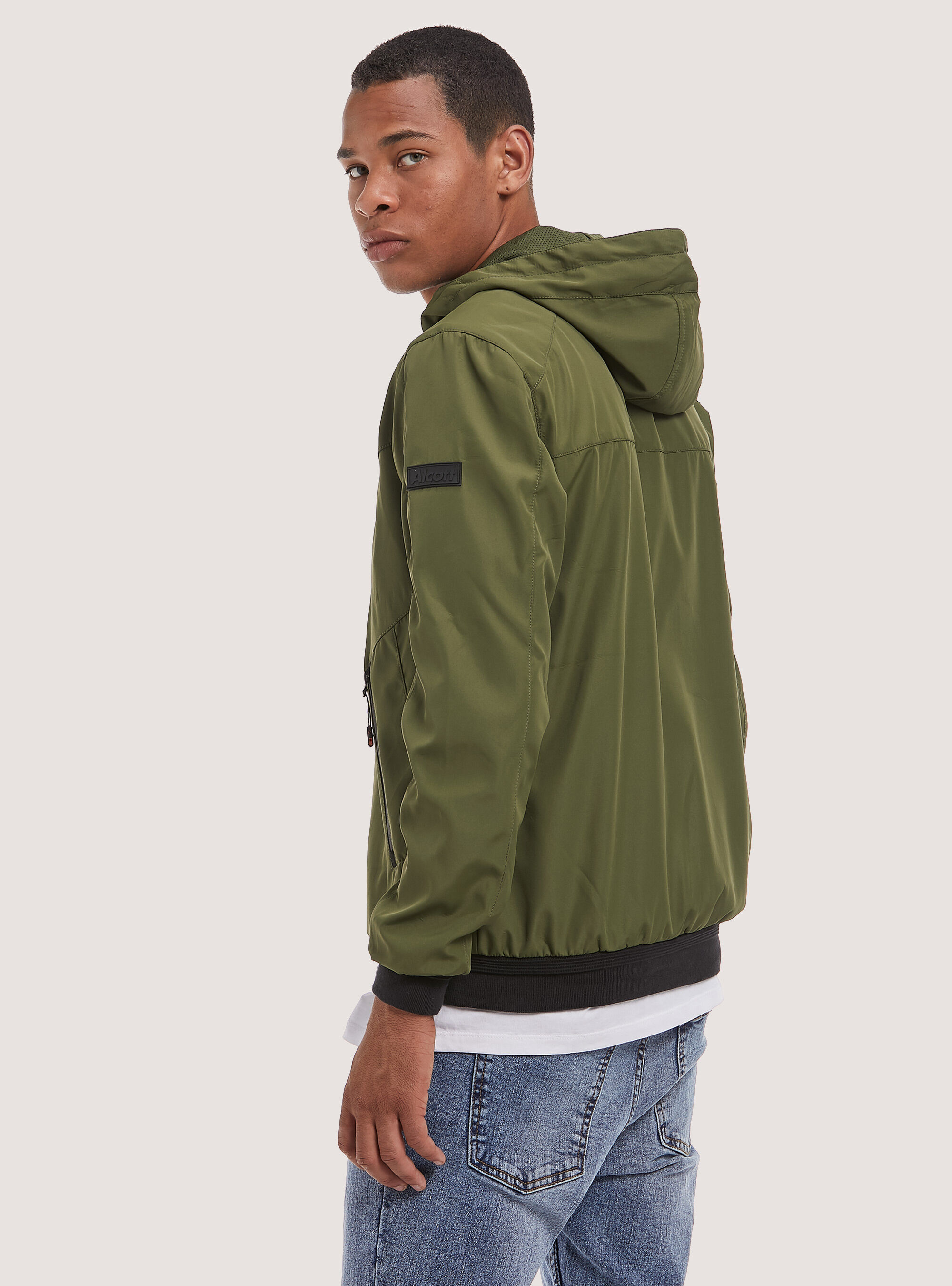 Hollister hooded shop bomber jacket