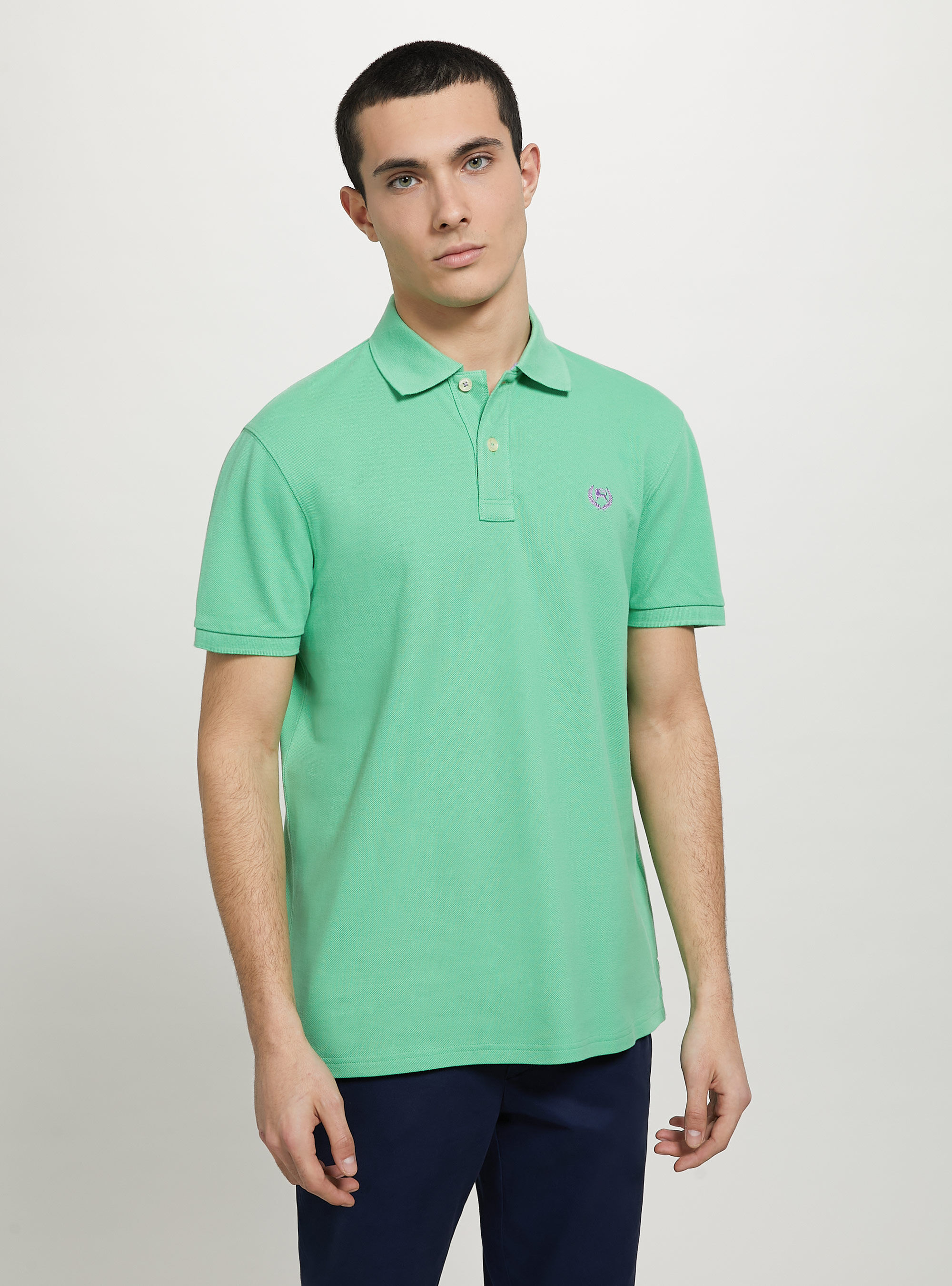 Men's cotton top pique polo shirts