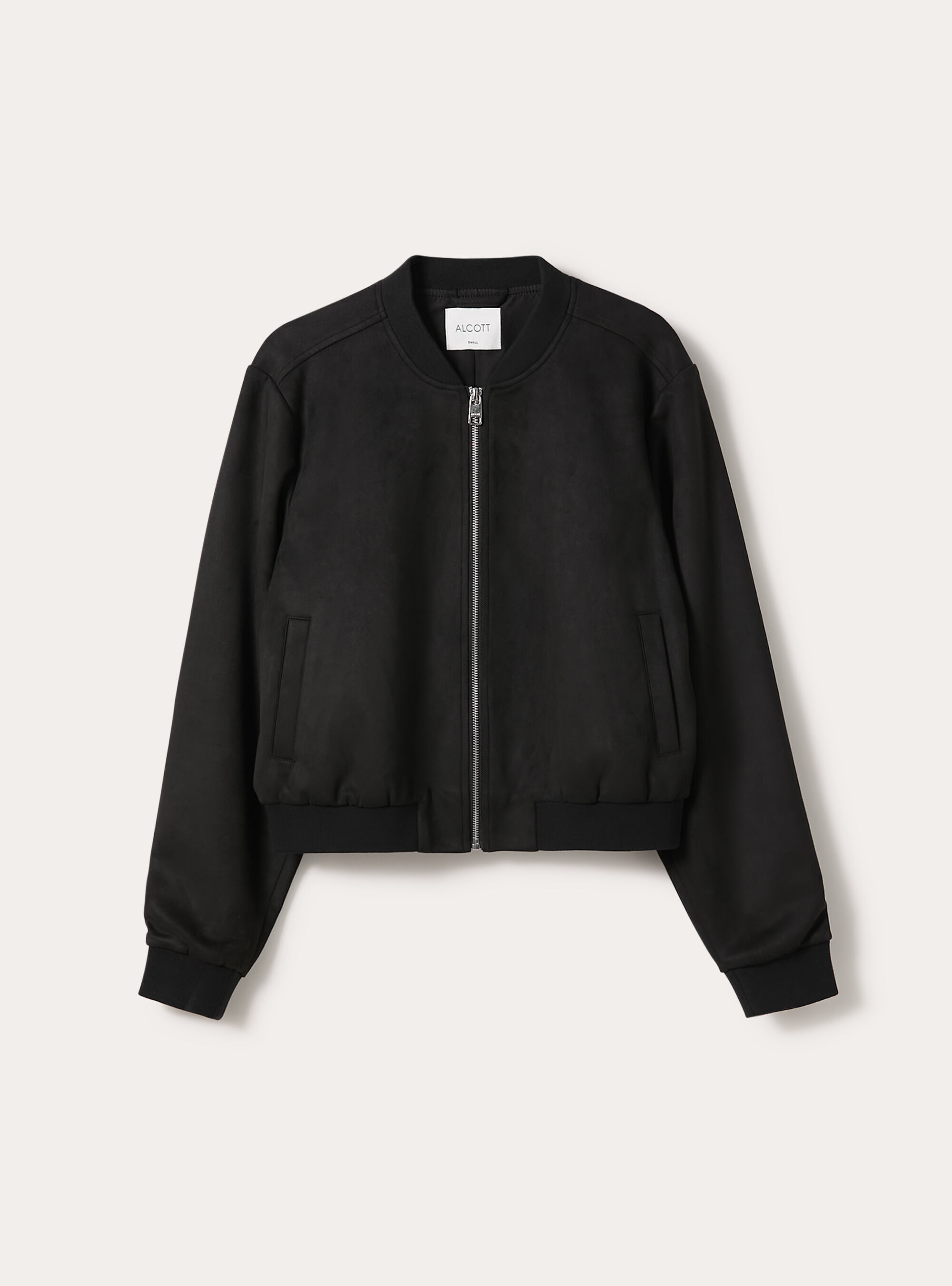 Bomberjacke aus Wildleder, BK1 BLACK