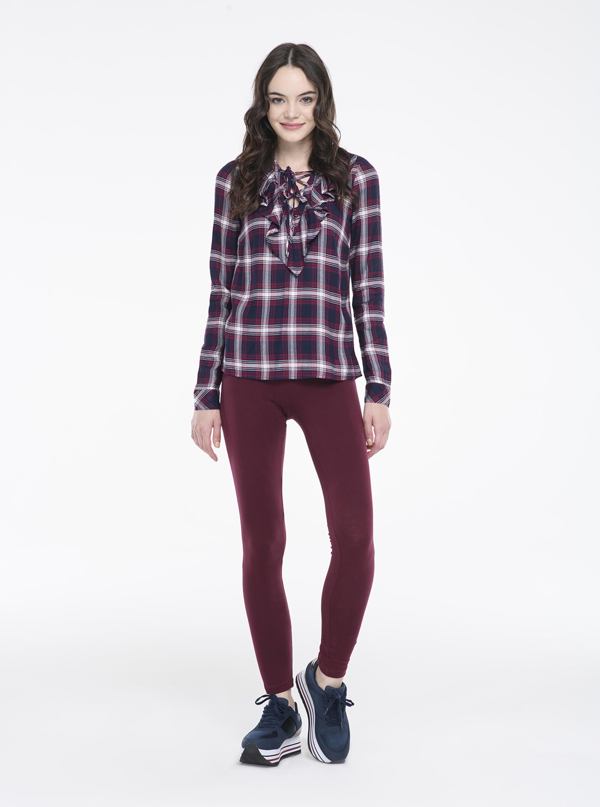 Leggings elasticizzati, BORDEAUX