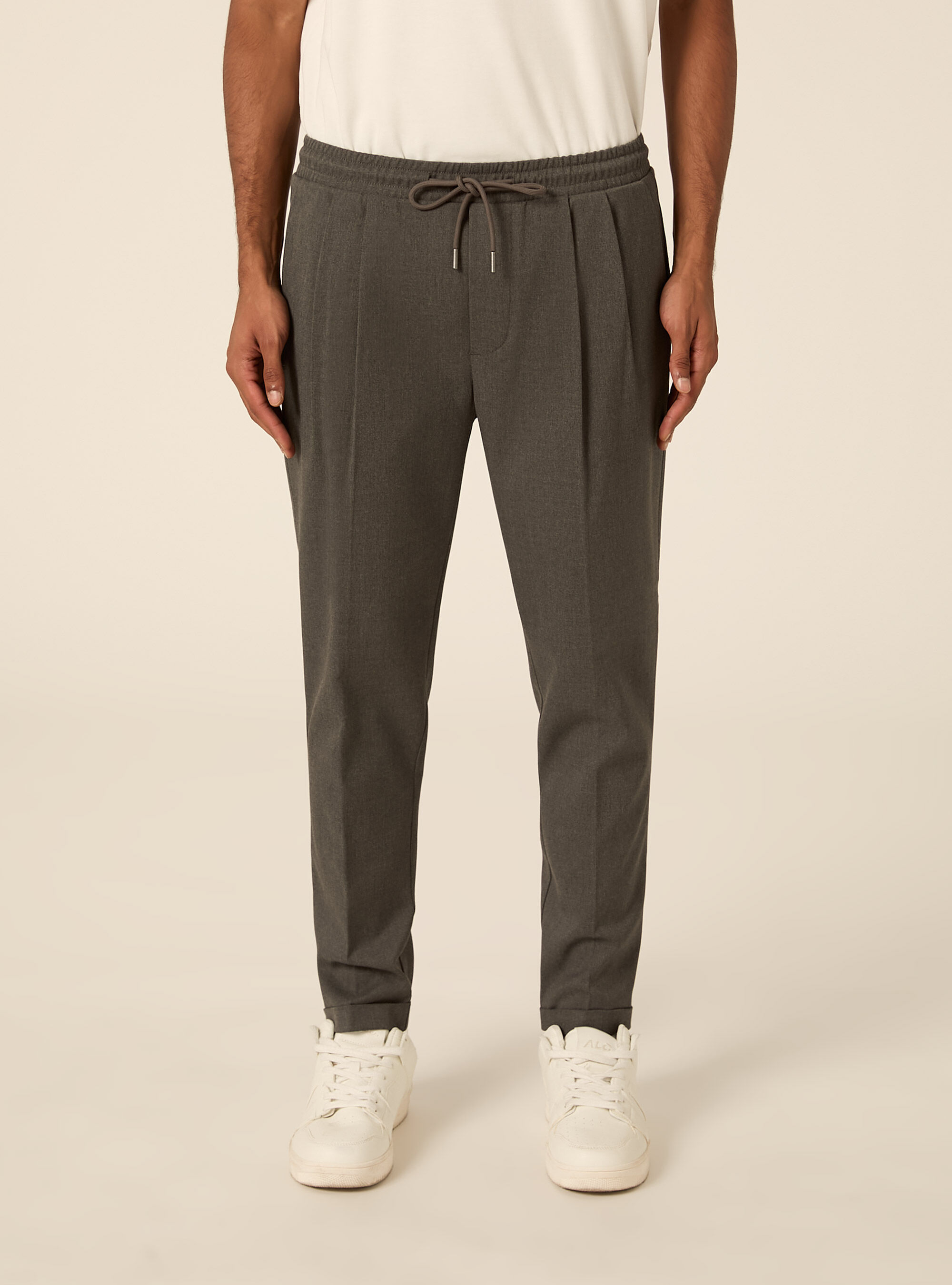 Pantalone jogger in twill