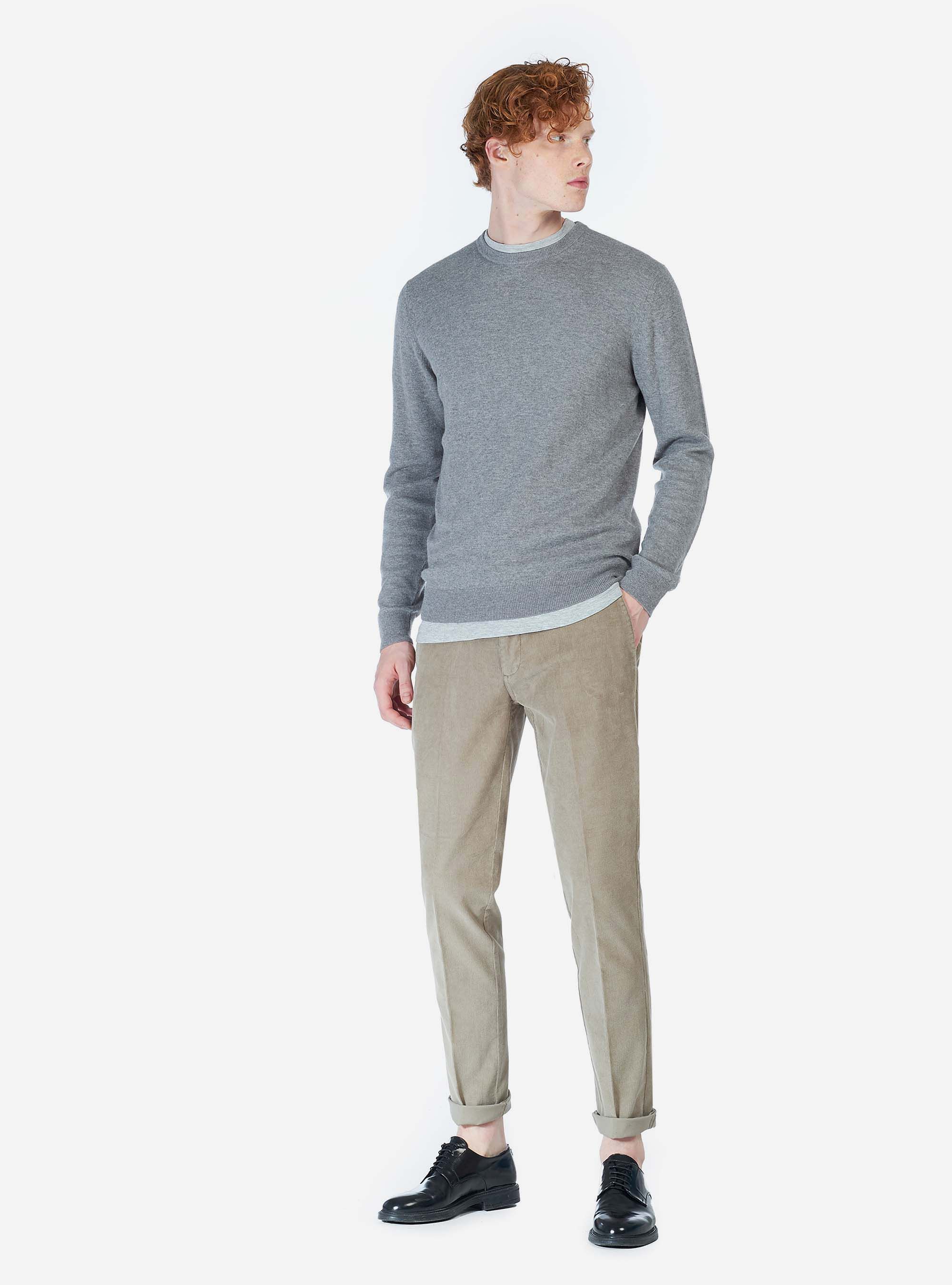 PANTALONES DE TERCIOPELO CHINO, BEIS