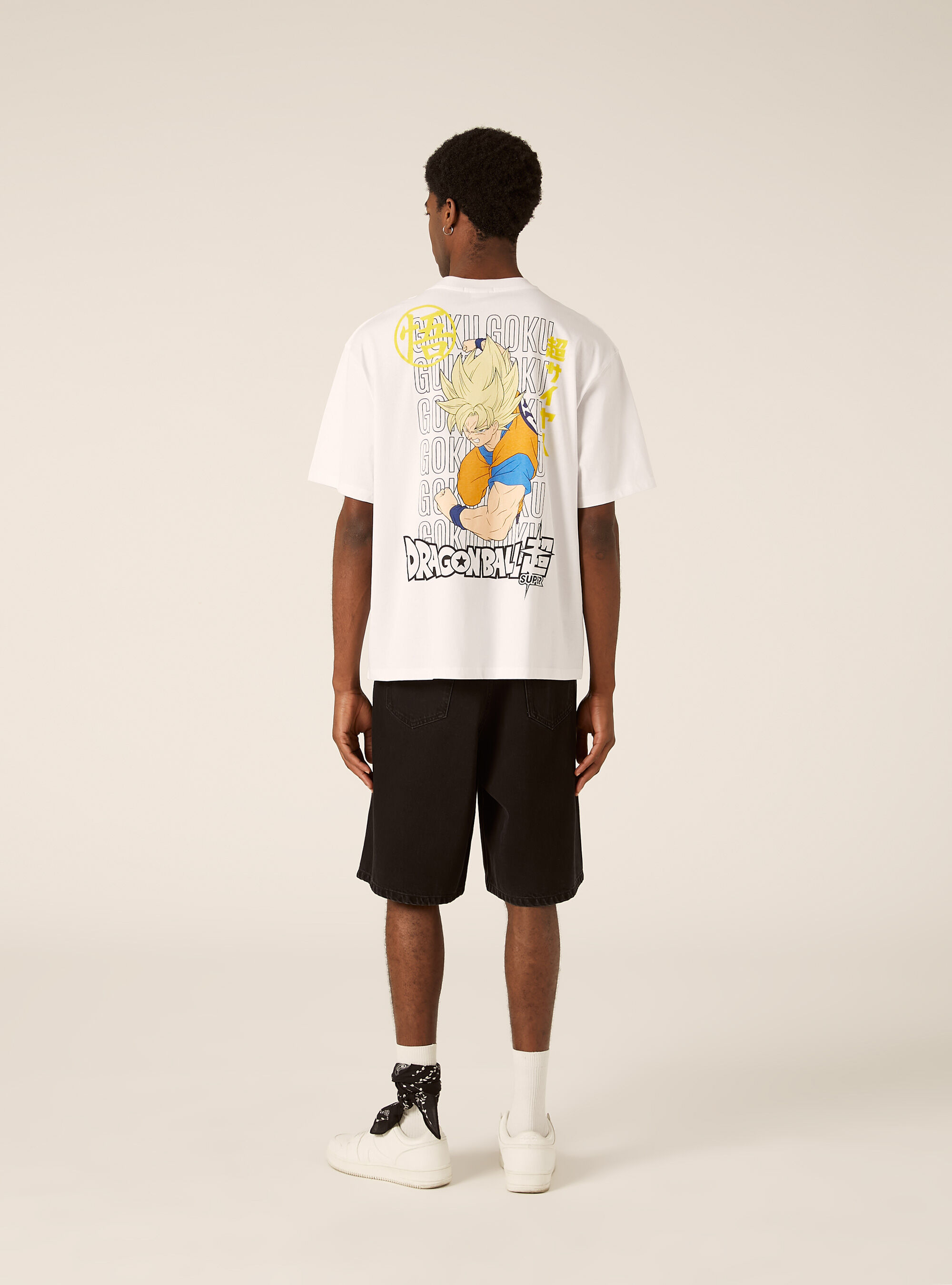 T-shirt dragonball z  boxy fit, WH3 WHITE