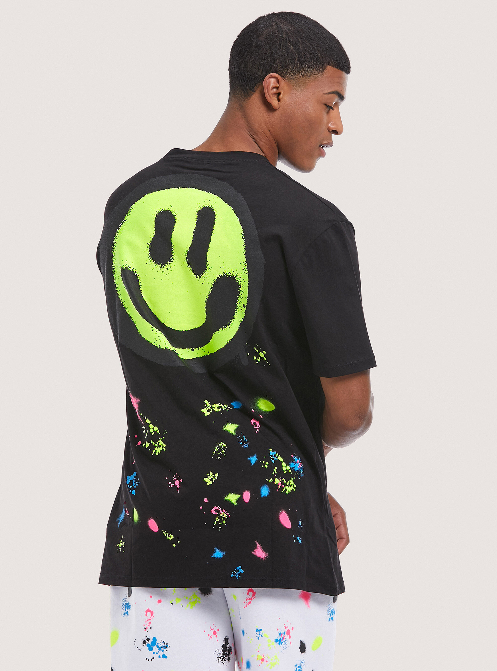 T-shirt with Smile Collection print, BK1 BLACK