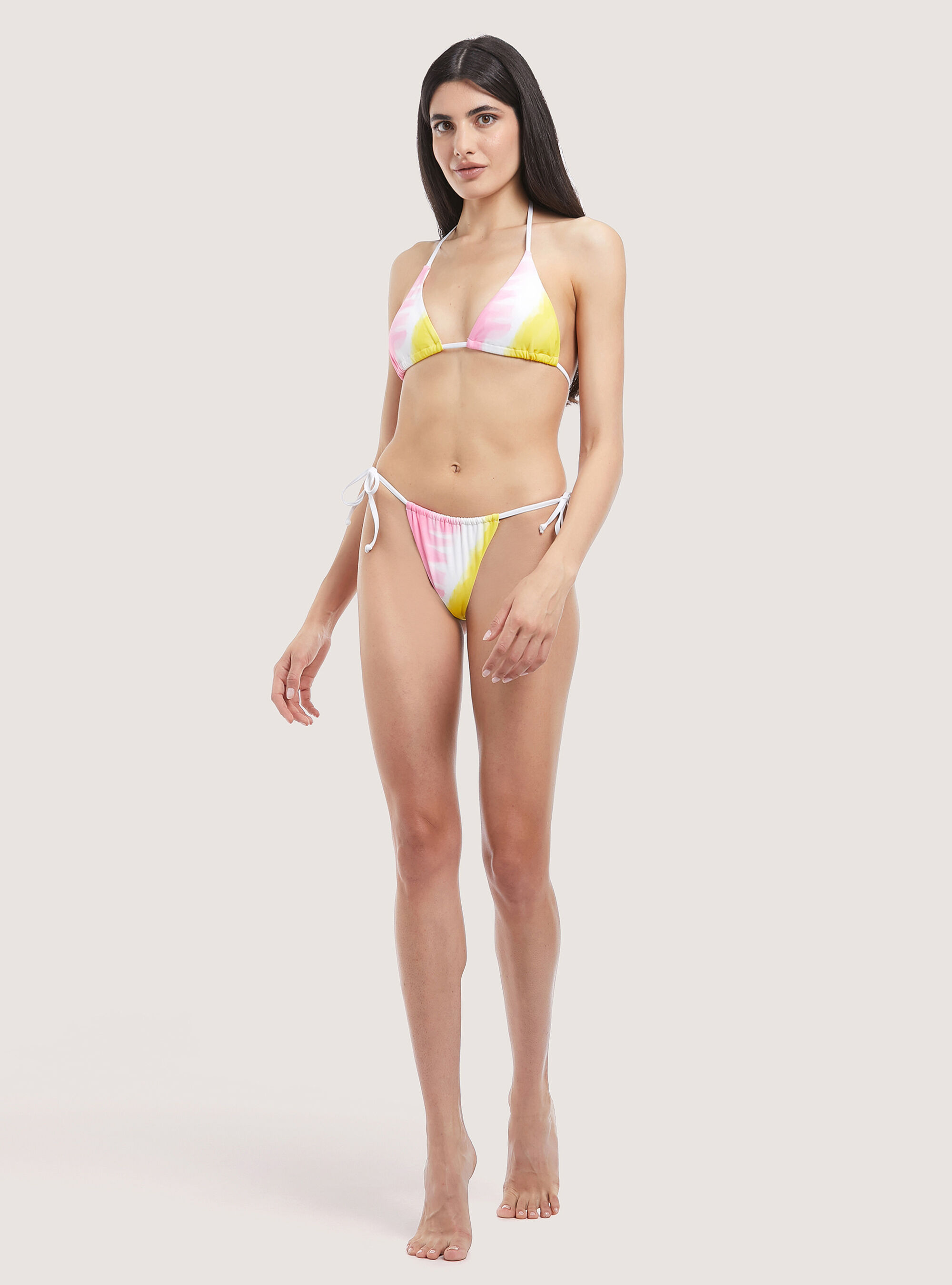 Tie top swimming costume