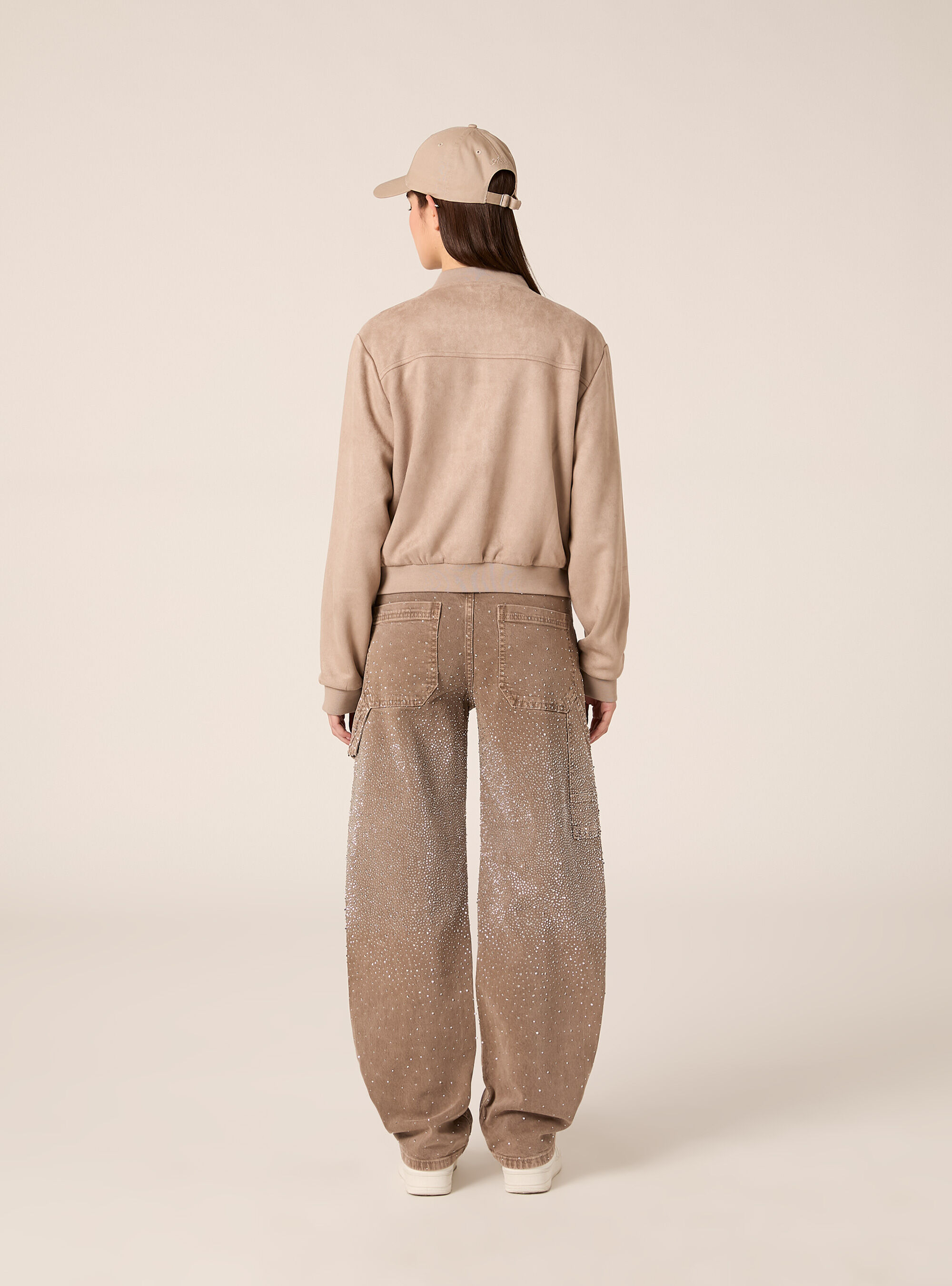 Bomber effetto camoscio, BR3 BROWN LIGHT