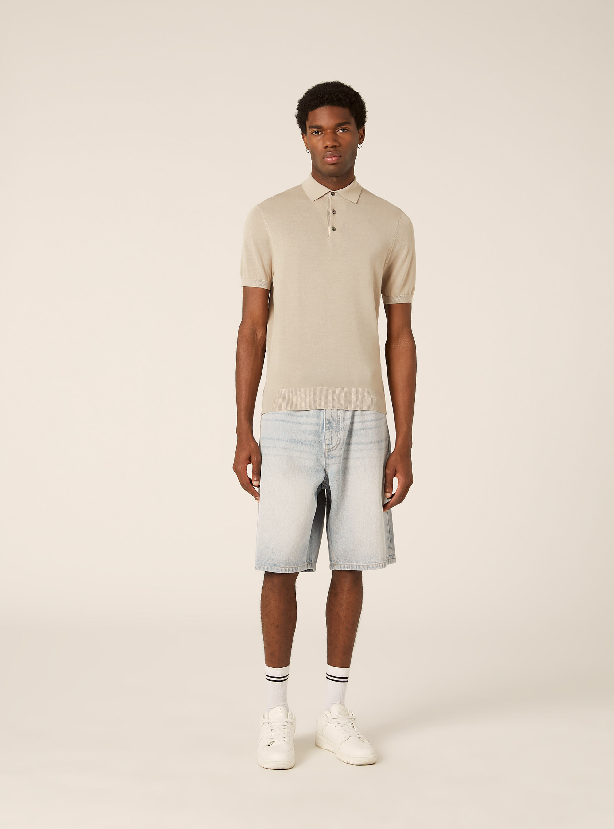 Polo de punto de algod&oacute;n extrafino
