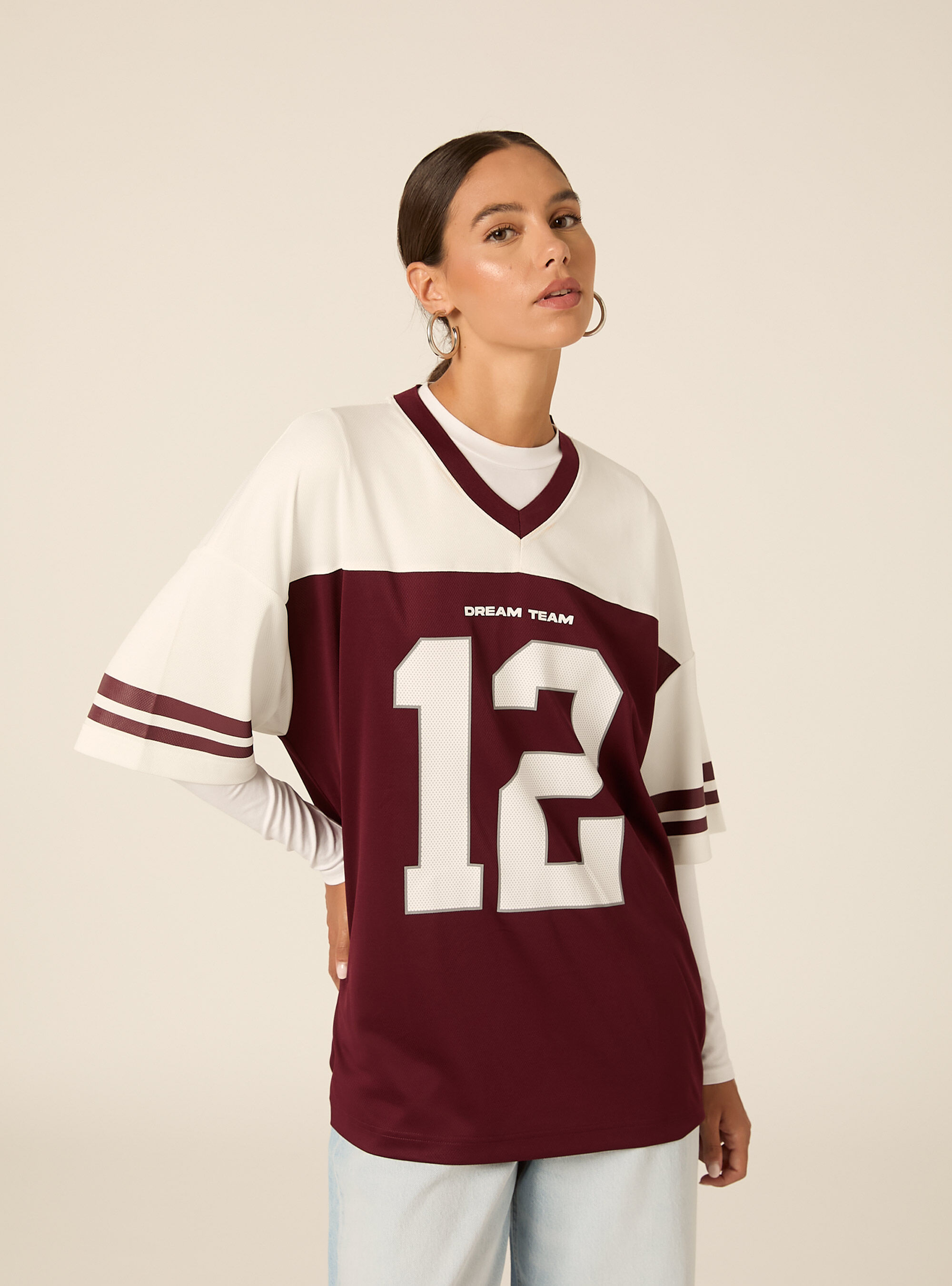 T-shirt oversize con numero