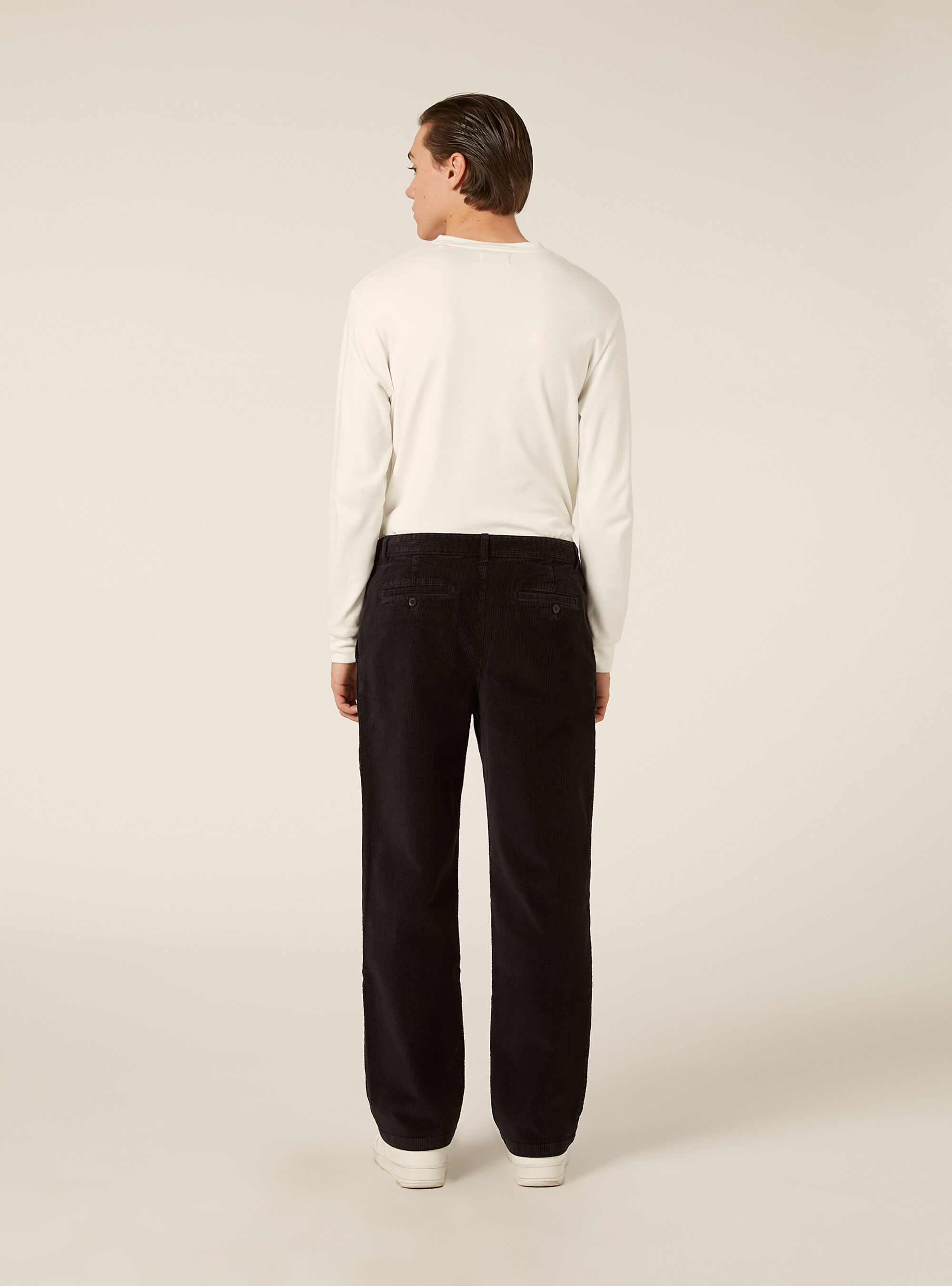 Pantalon en velours cotel&eacute;, GY1 GREY DARK