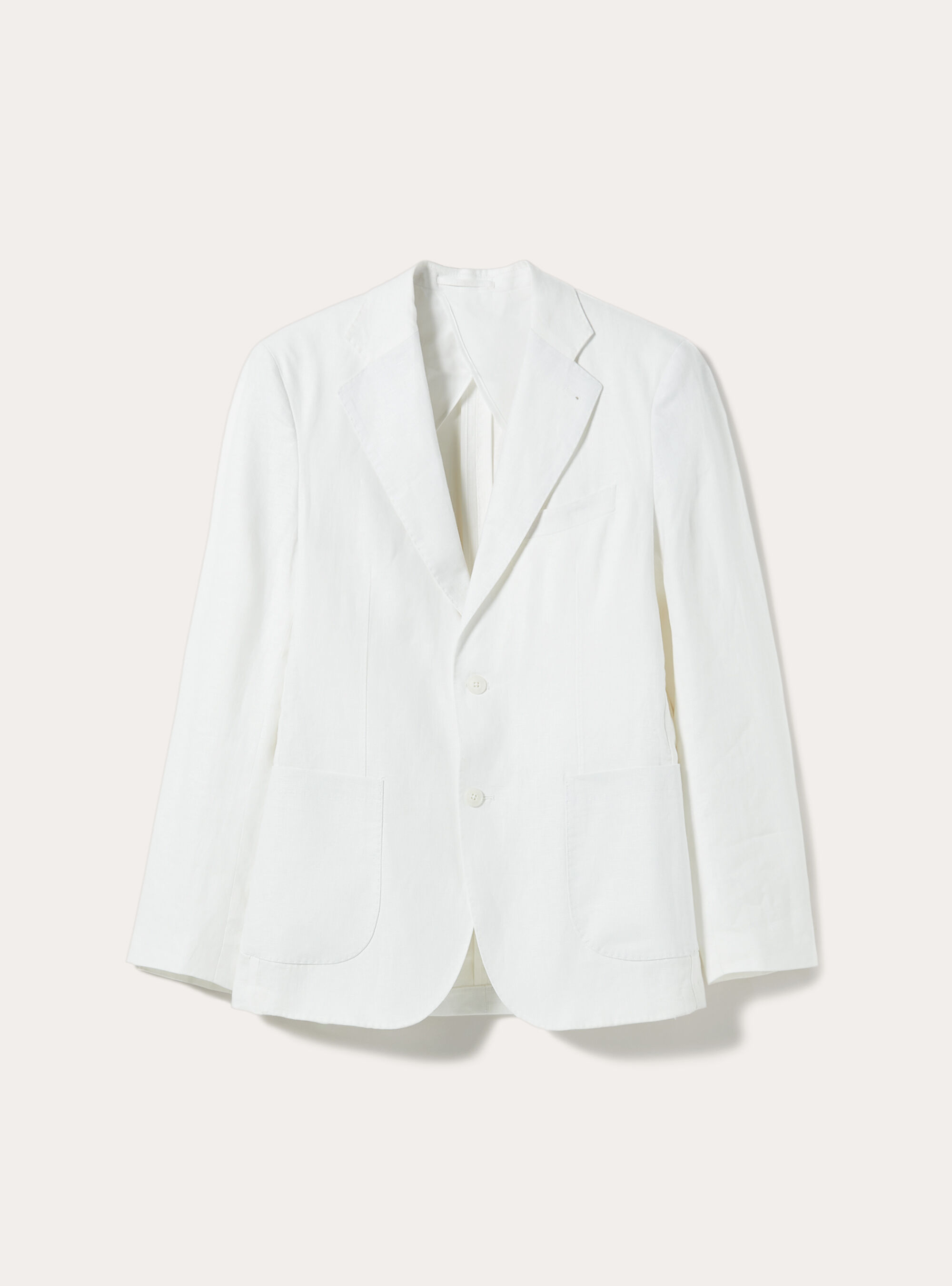 Pure Linen Jacket, WH1 OFF WHITE
