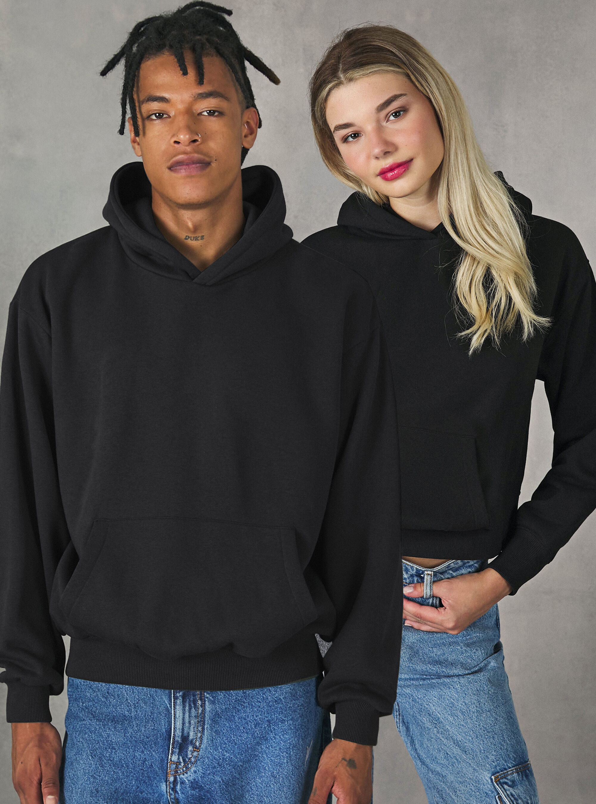 Boxy Fit Hooded Sweatshirt Alcott Men s Sweatshirts