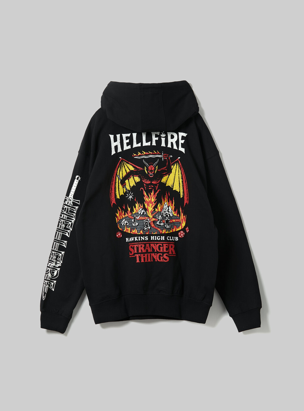 Sweat à capuche oversize à motif Stranger Things - Écru - Homme Sweat à capuche oversize à motif Stranger Things - Écru - Homme