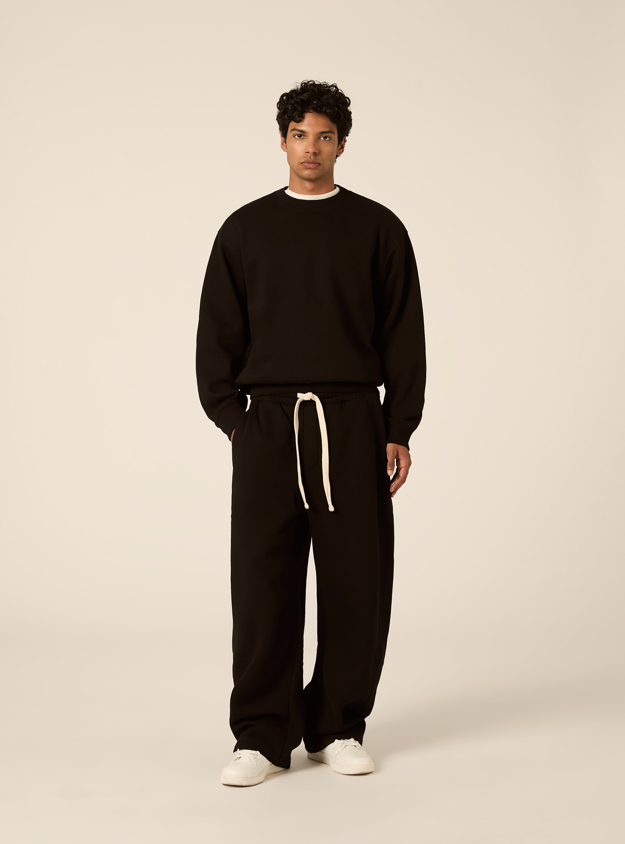 Pantalone in felpa barrel fit