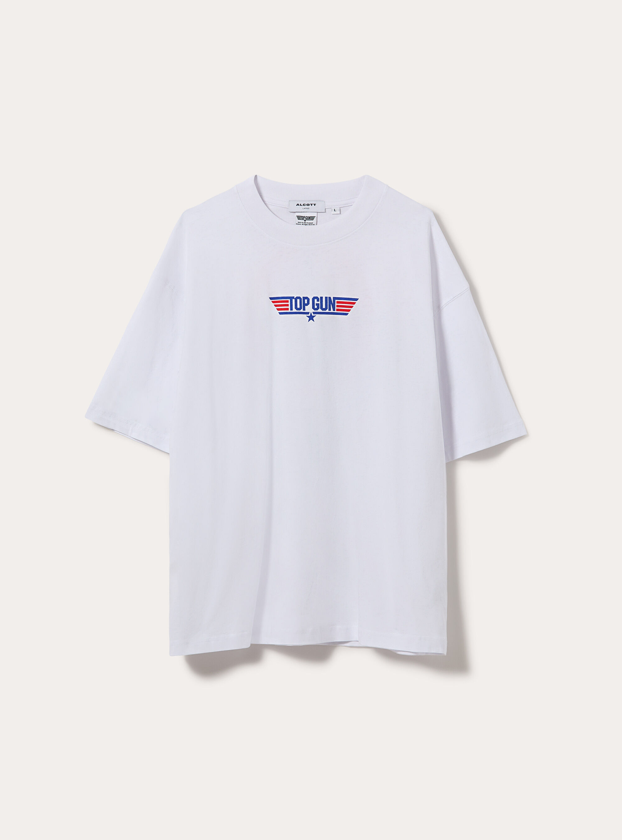 Maglietta Boxy fit Top Gun / Alcott, WH3 WHITE