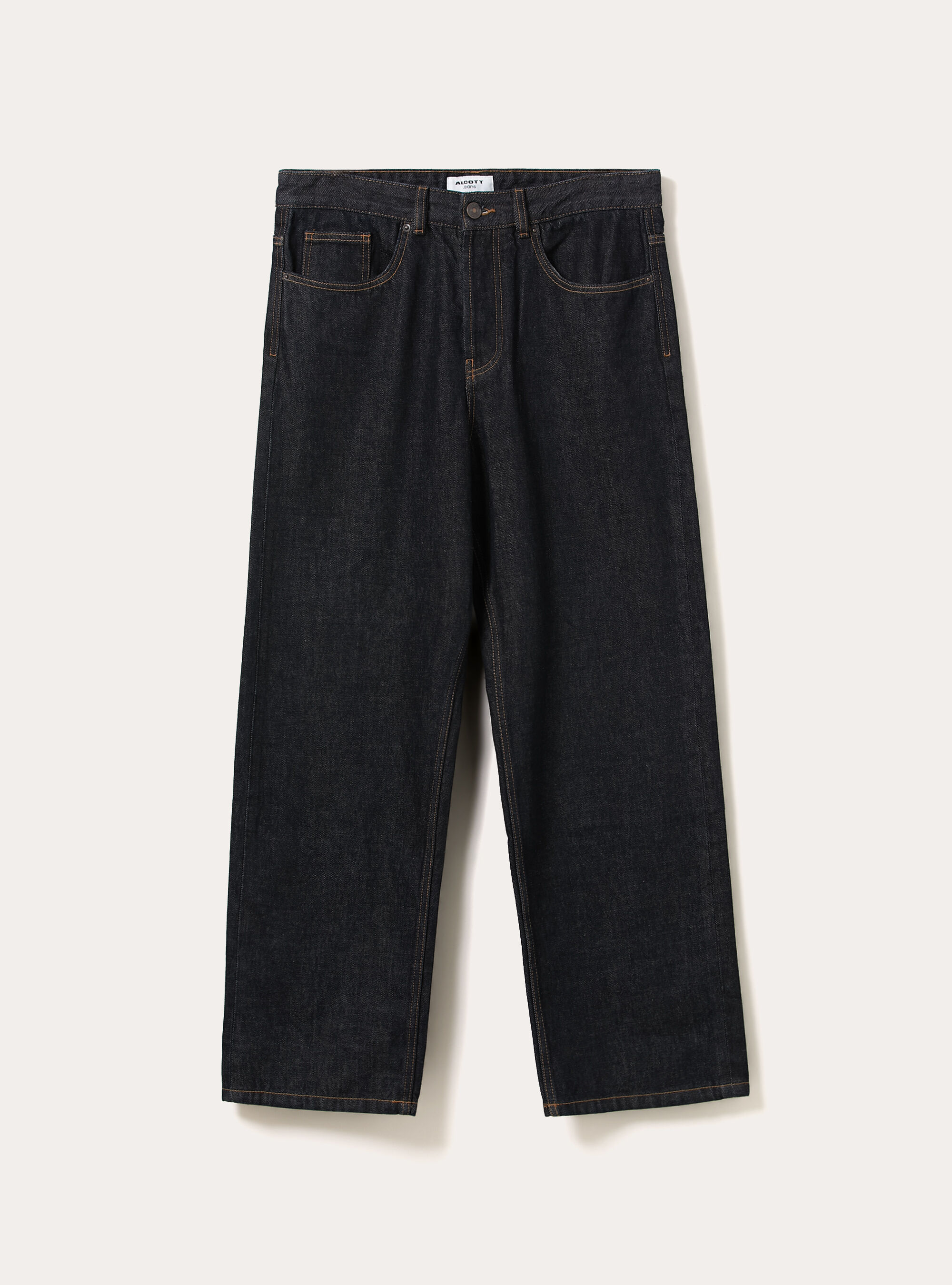 Jeans mit geradem Schnitt, D001 DEEP BLUE