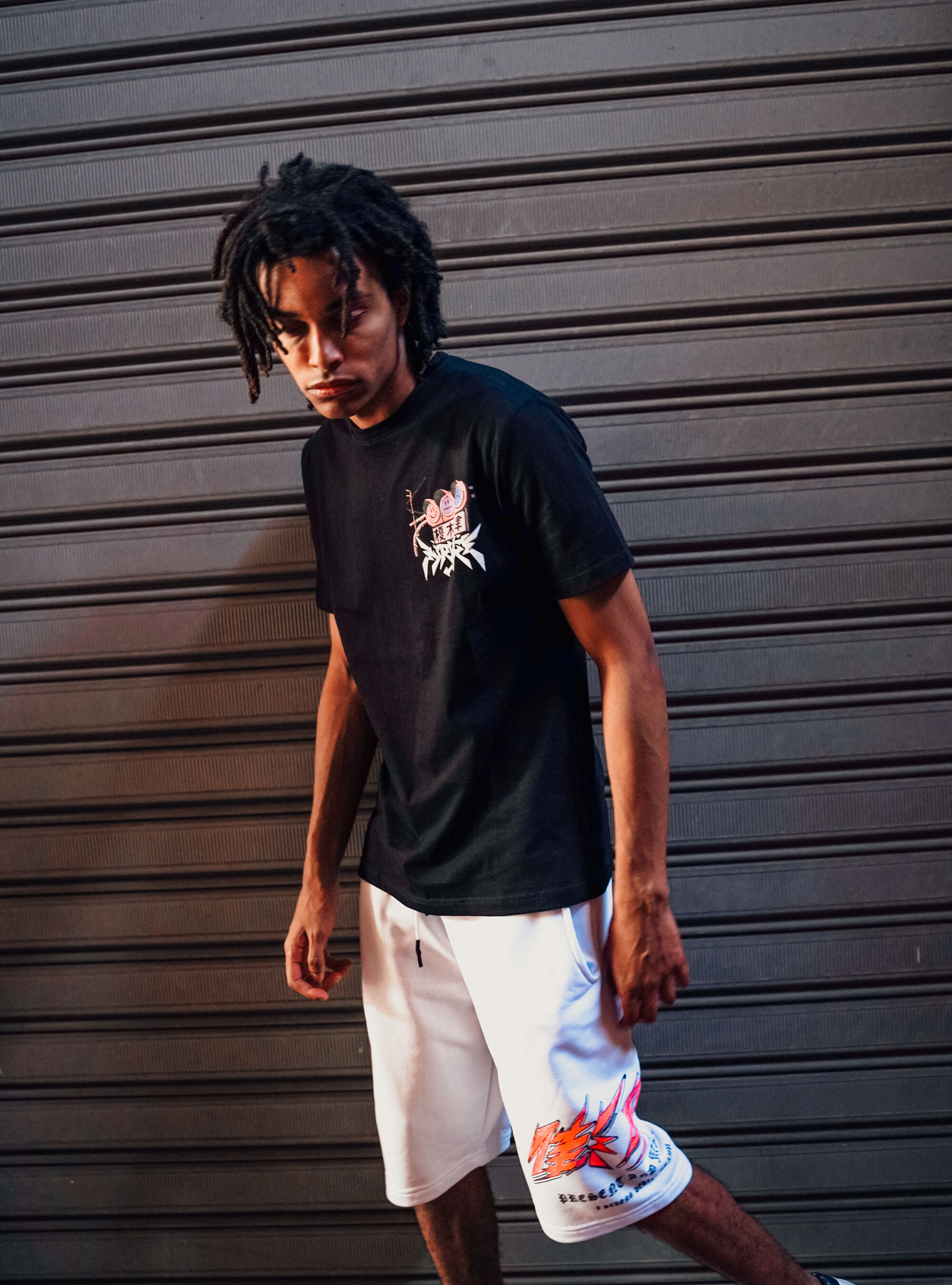 T-shirt avec impression ''Manga Collection'', BK1 BLACK