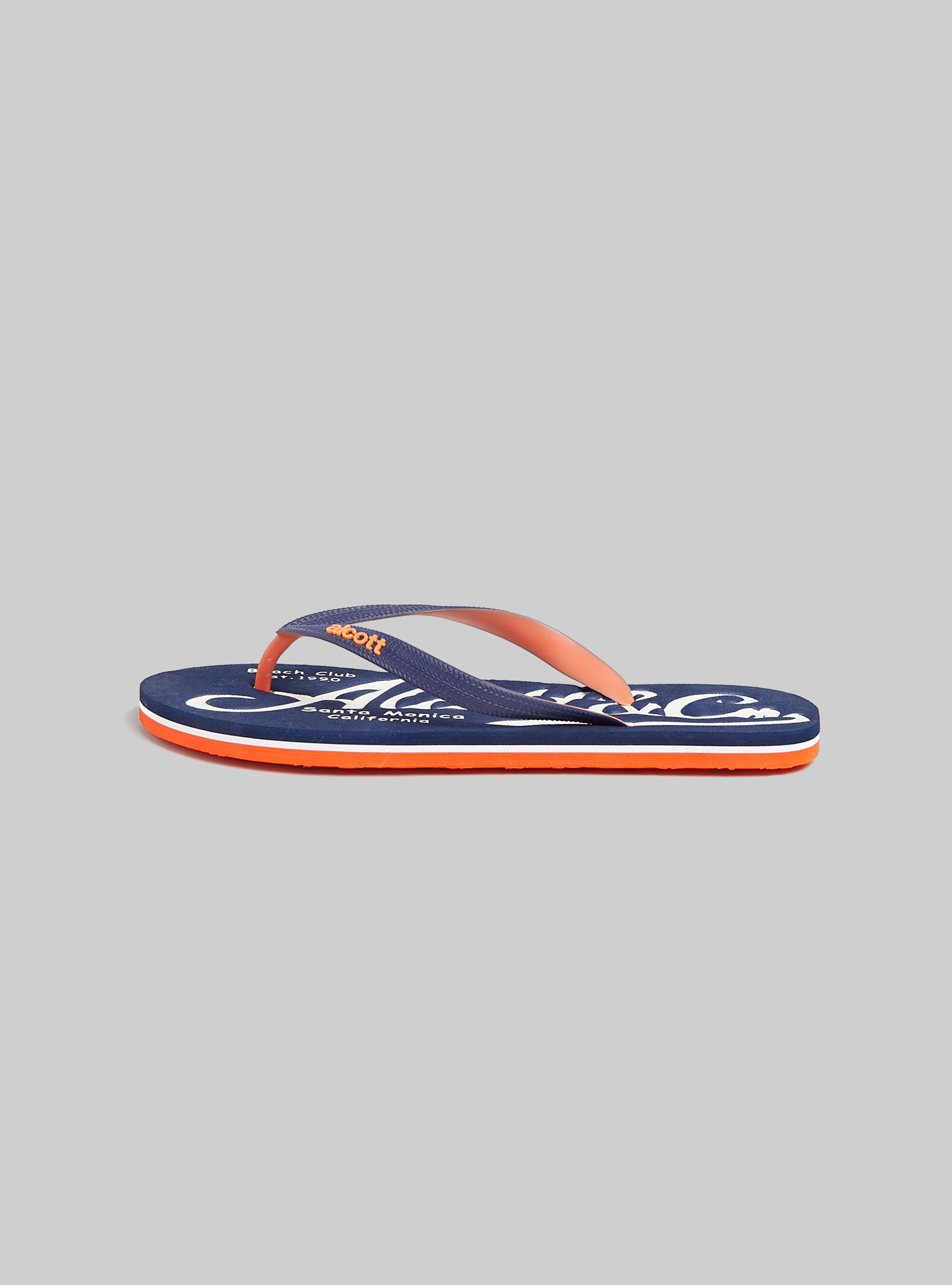 Infradito con logo a constrasto, NA2 NAVY MEDIUM