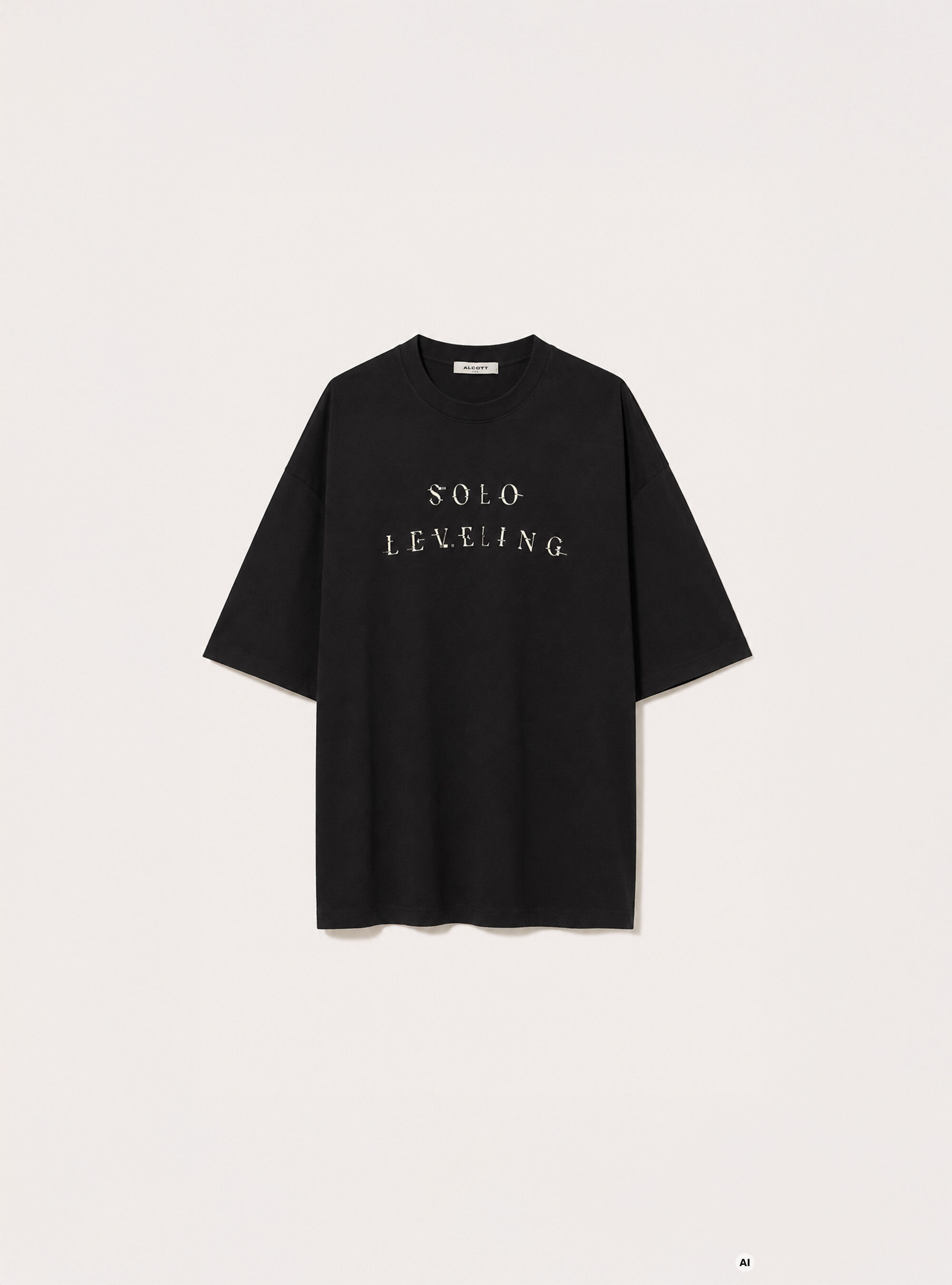 Solo Leveling t-shirt / Alcott, BK1 BLACK