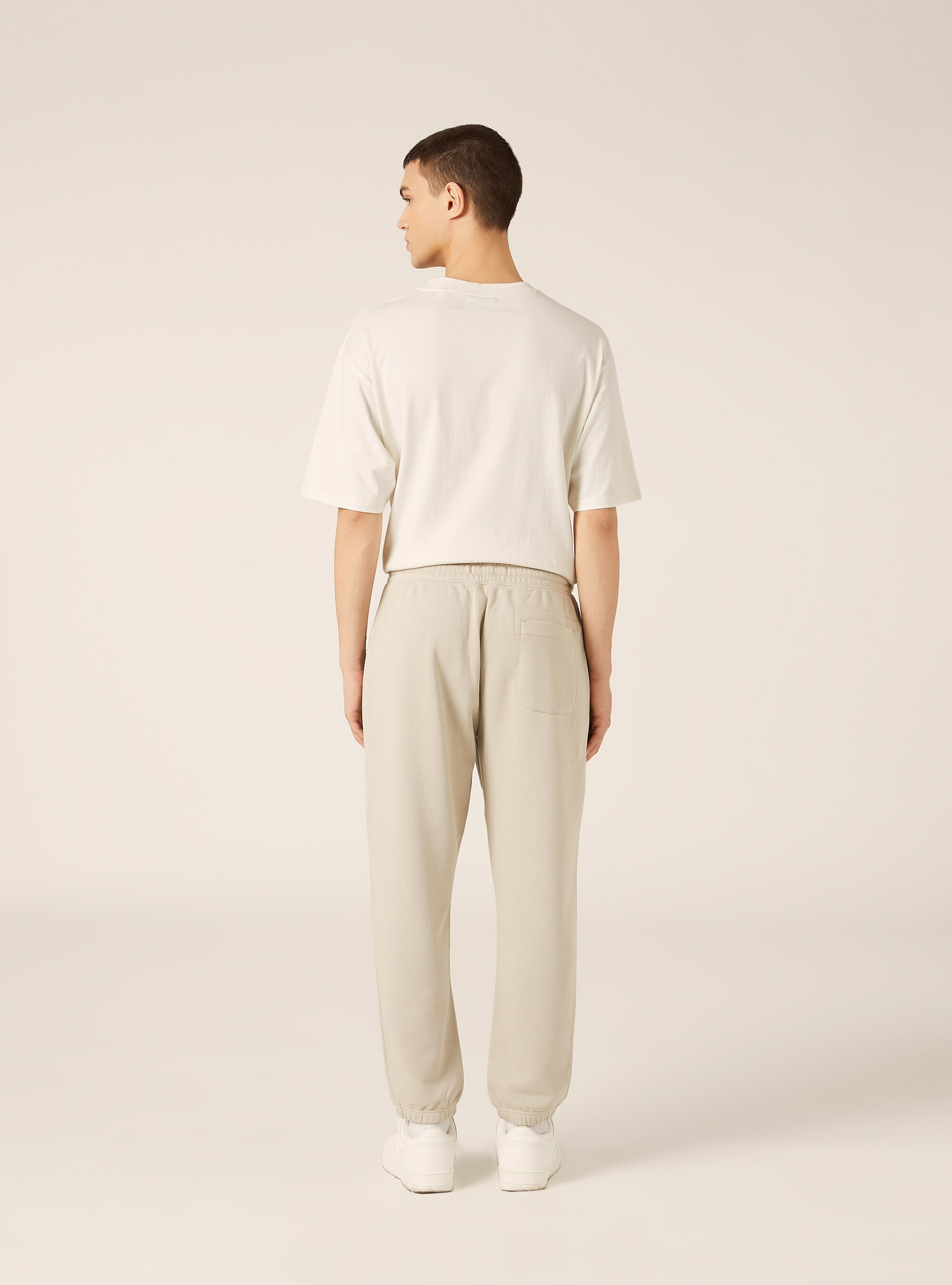 Pantaloni jogger in felpa, BG1 BEIGE DARK