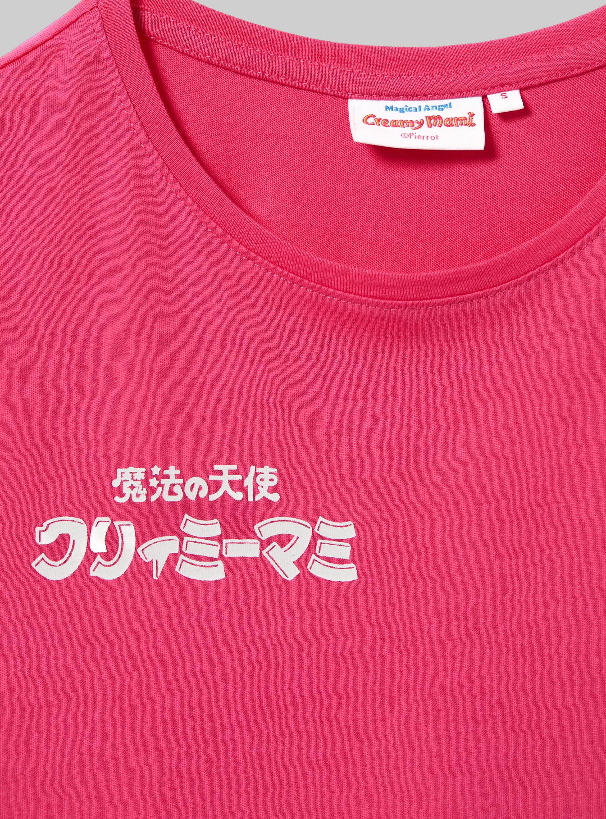 Creamy / Alcott cropped t-shirt, FX2 FUXIA MEDIUM