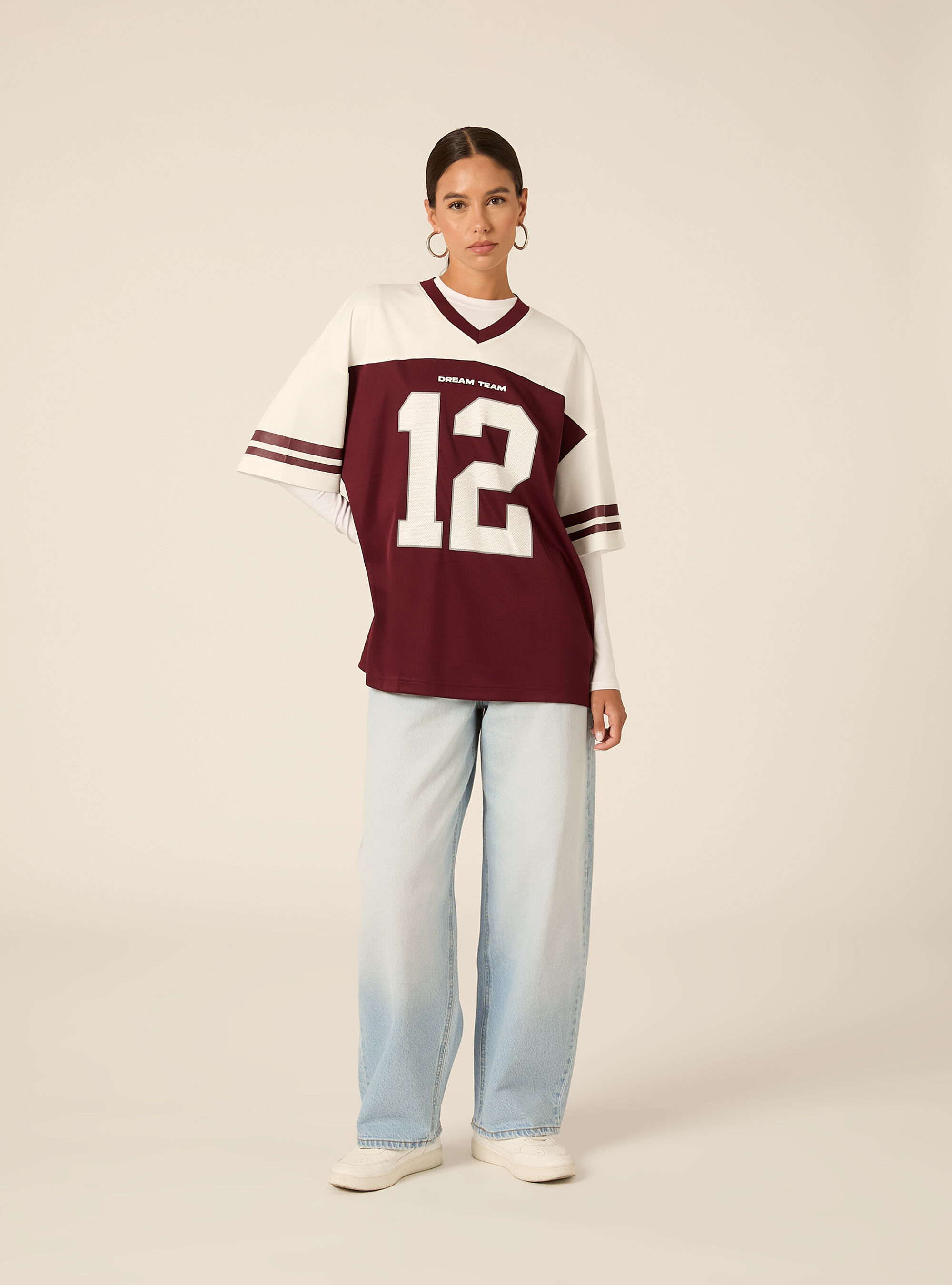 T-shirt oversize con numero