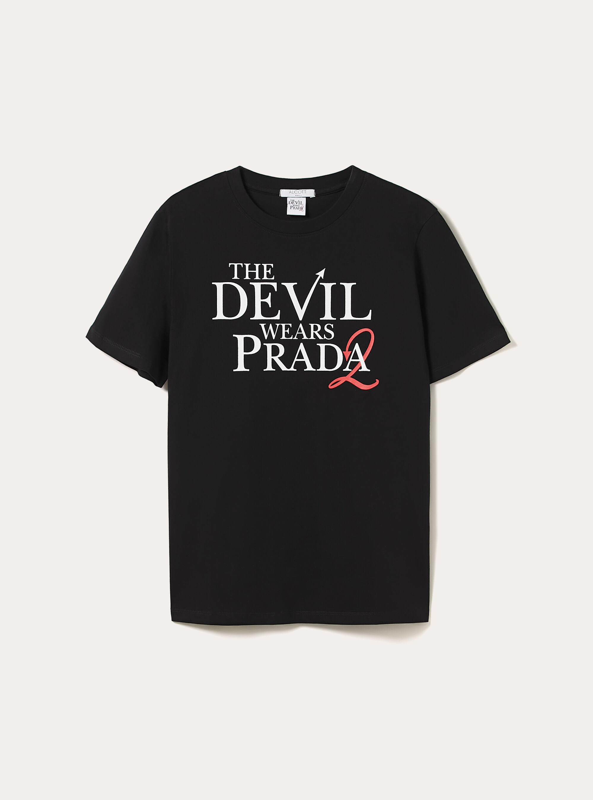 T-shirt regular il diavolo veste prada, BK1 BLACK