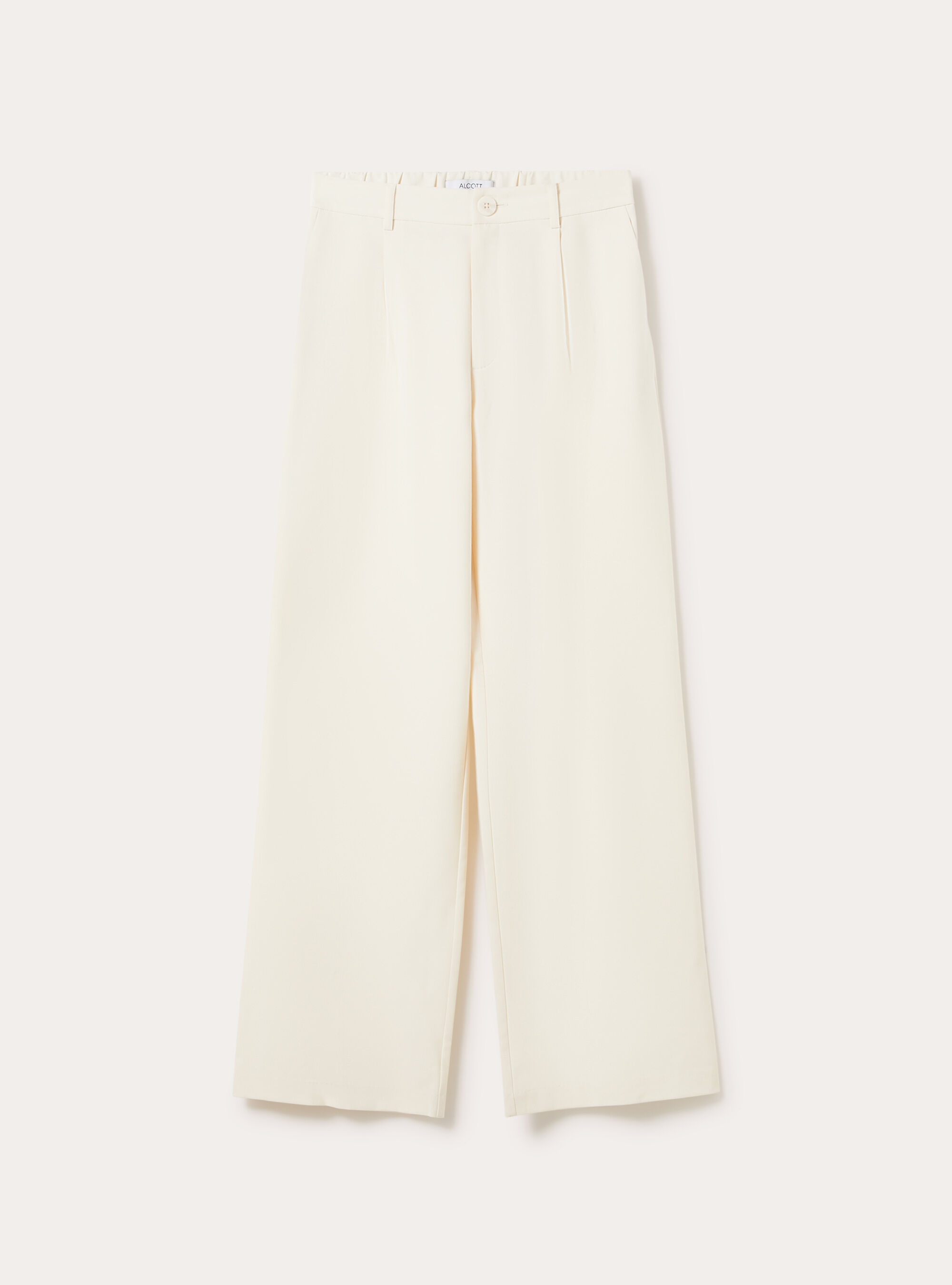 Straight tailored trousers, CR3 CREAM LIGHT