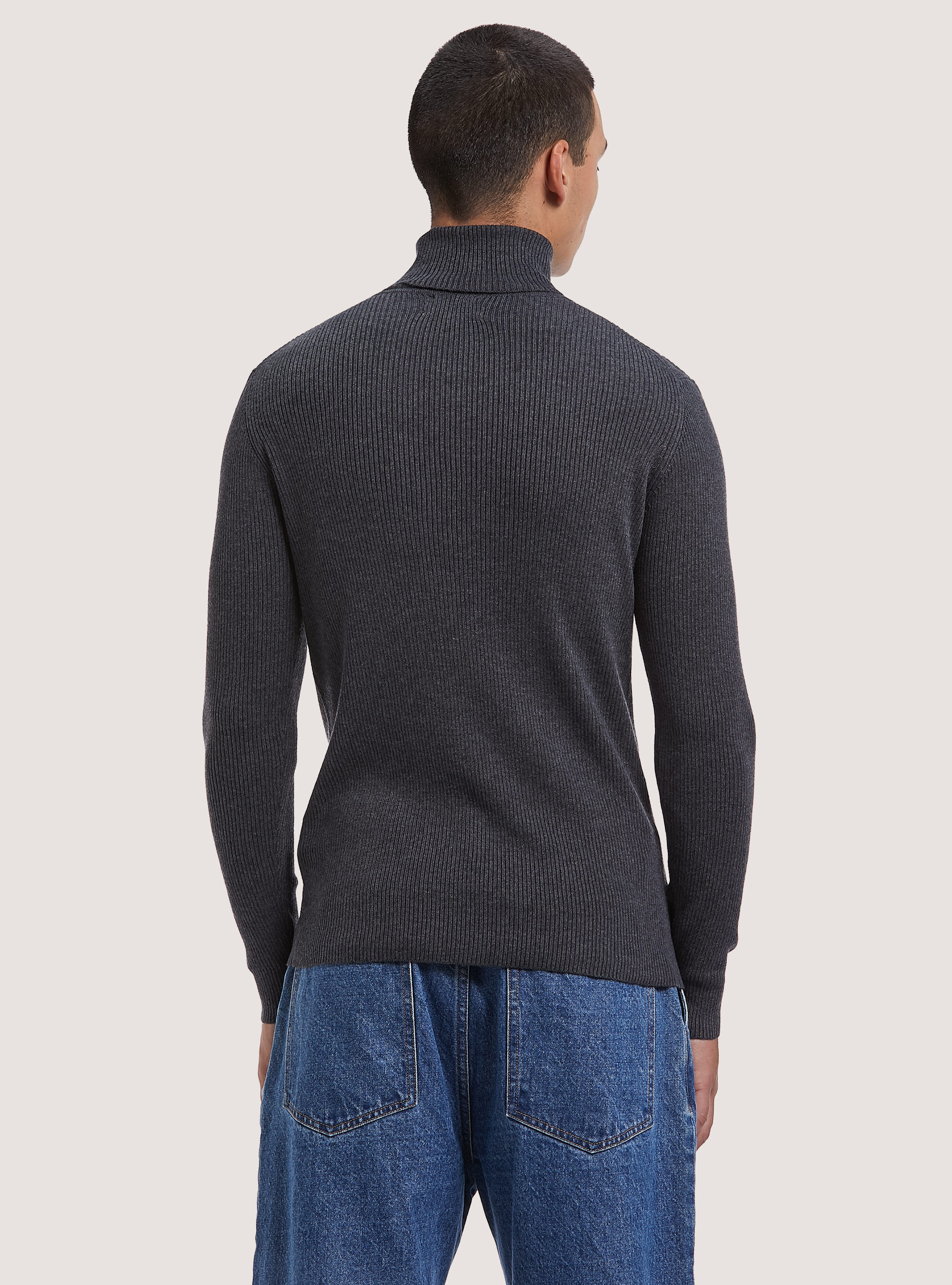 Ribbed turtleneck pullover Alcott Men s Sweaters