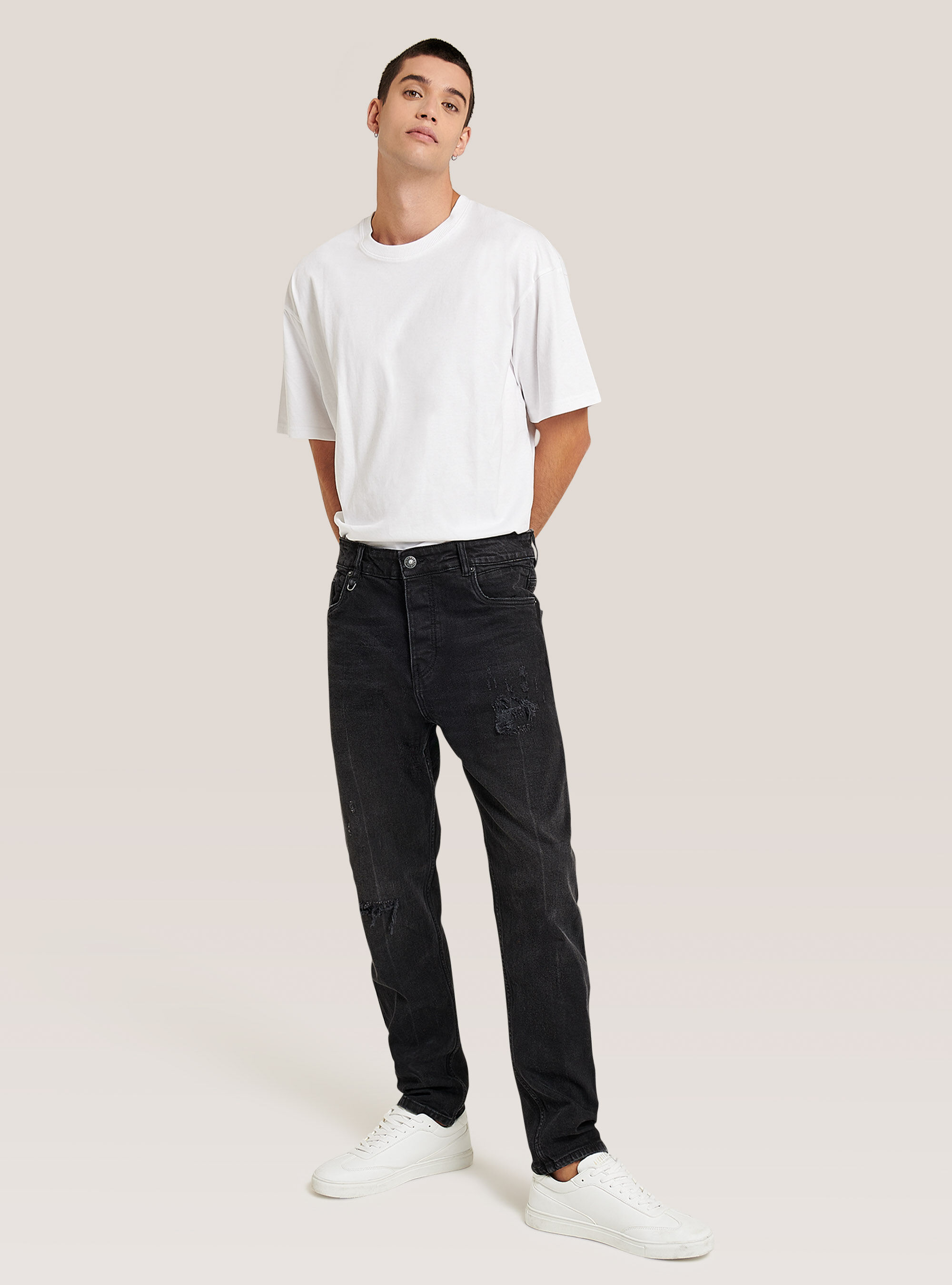 Jeans loose fit in denim stretch | Alcott | Jeans Uomo