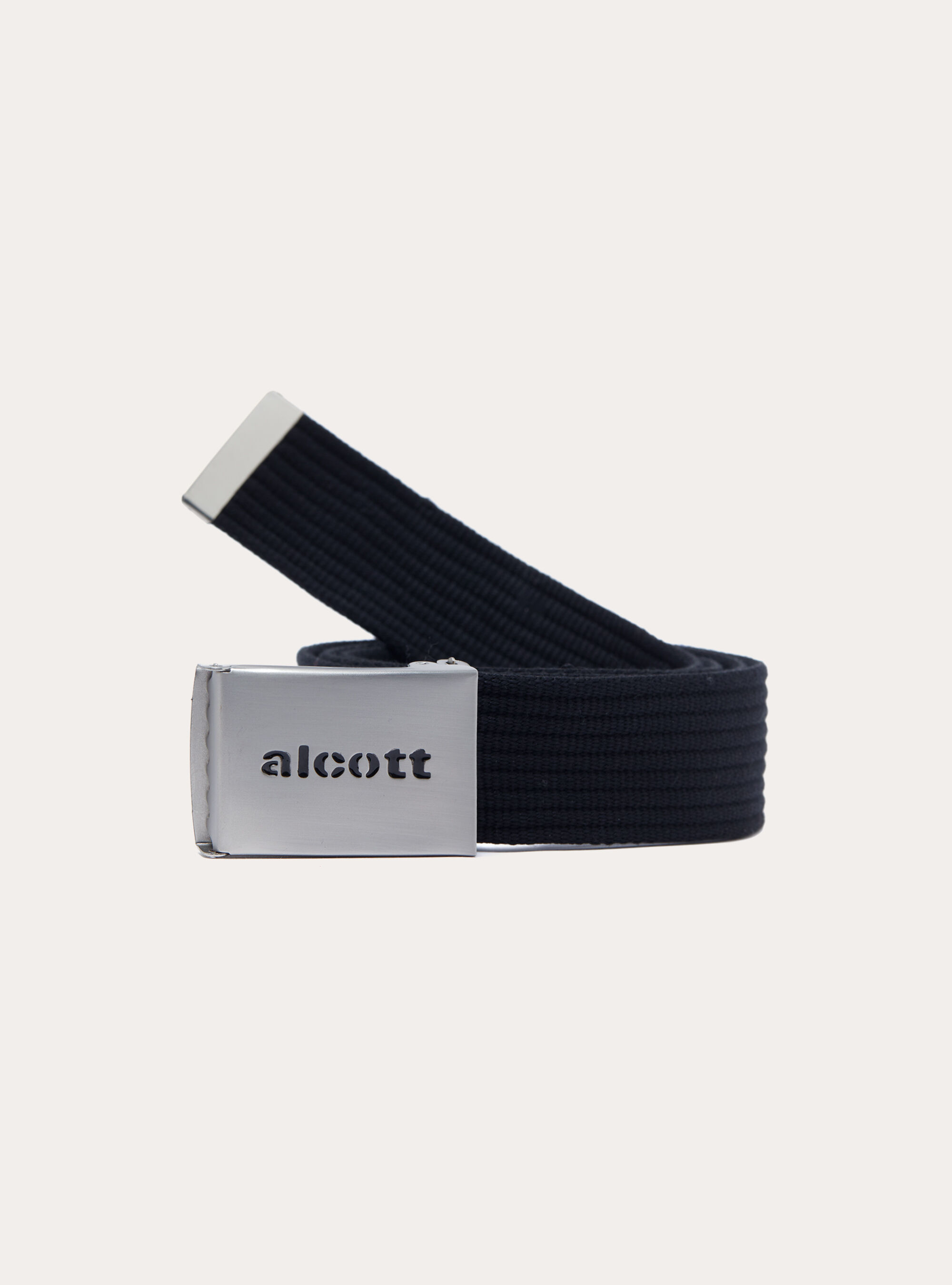 Cintura in  tessuto  con fibbia  logata, BK1 BLACK