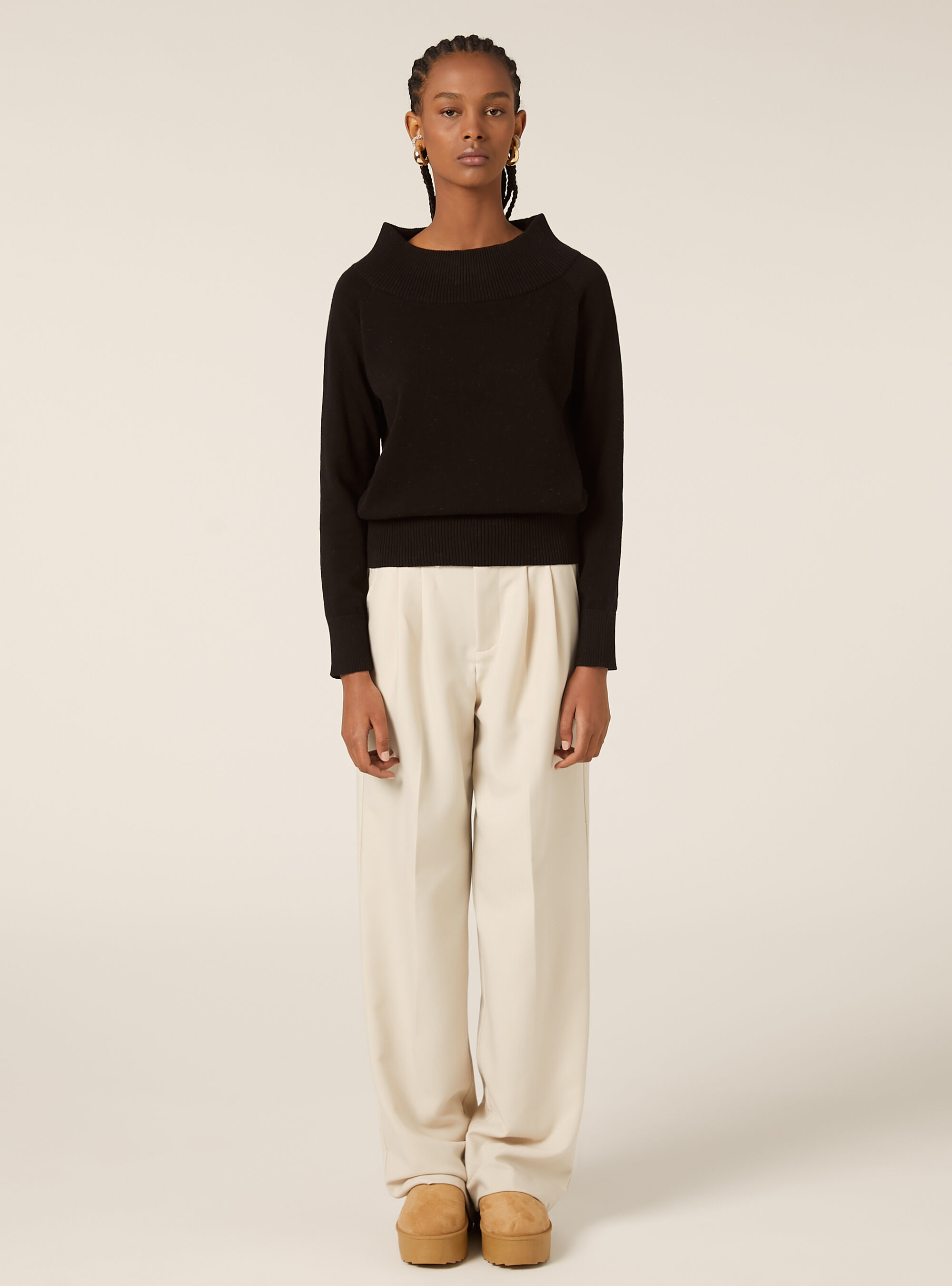 Jersey con cuello el&aacute;stico, BK1 BLACK