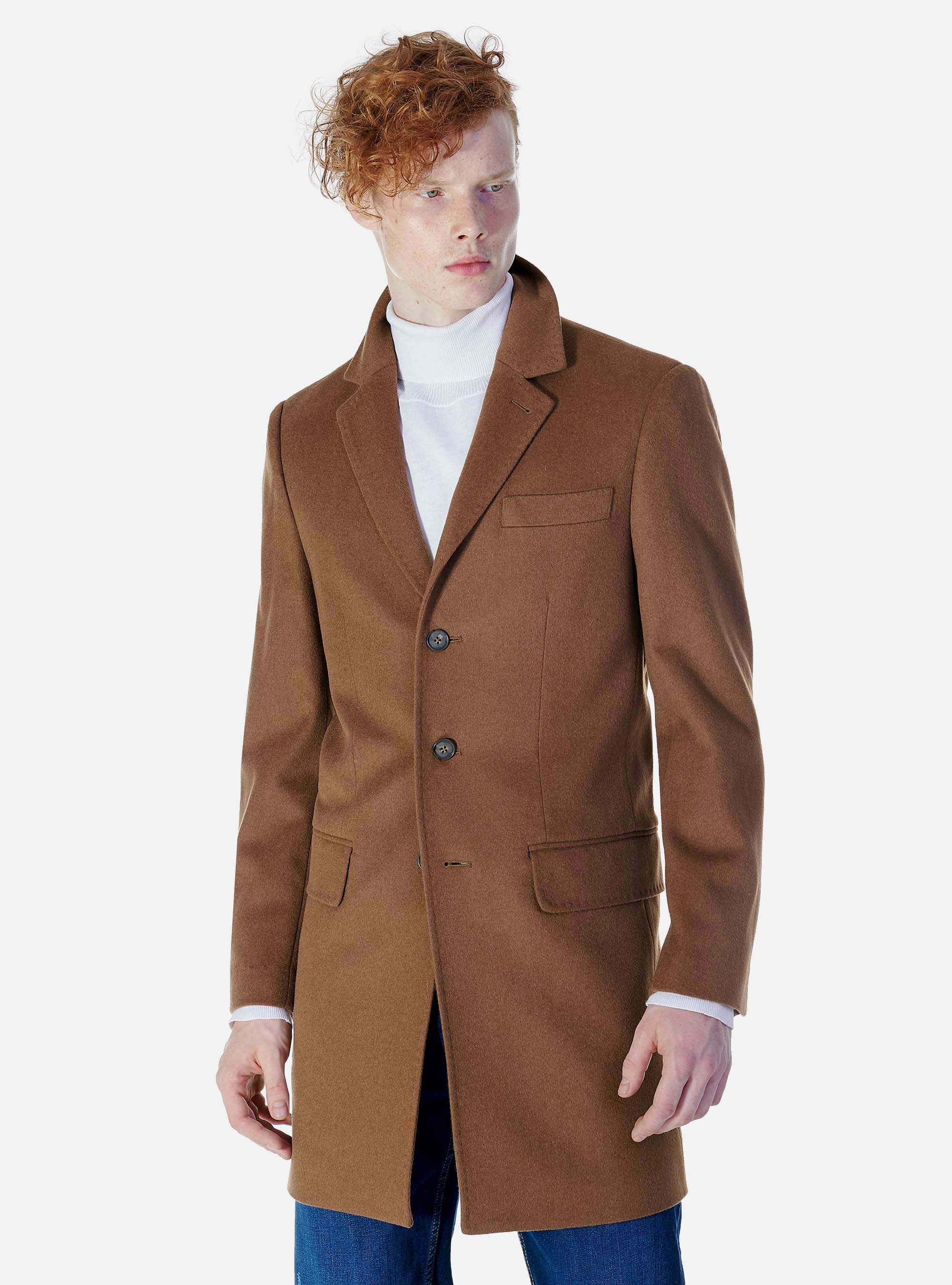 Tobacco wool coat 2025