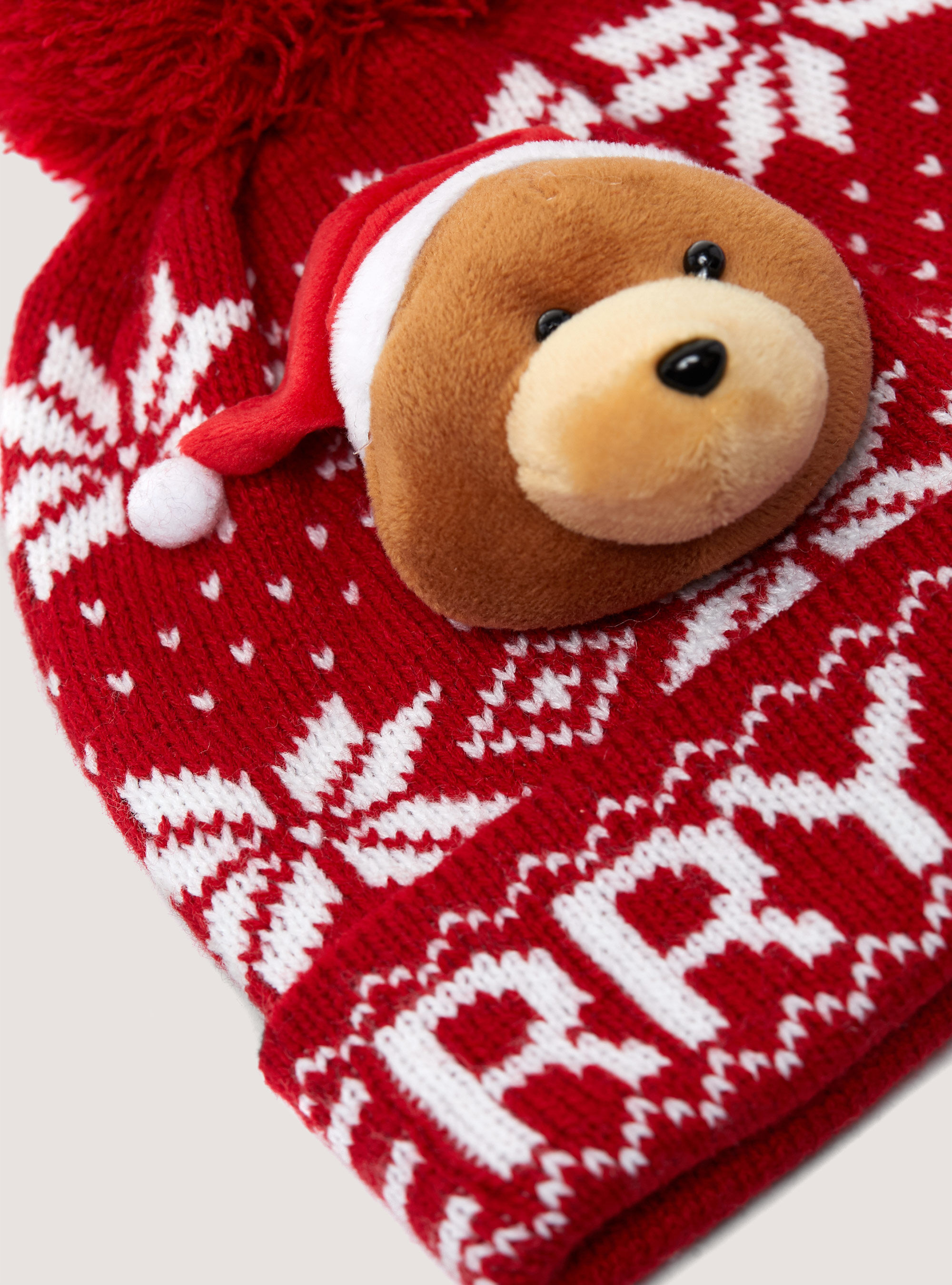 Bonnet Christmas Collection avec pompon, RIO DE JANEIRO