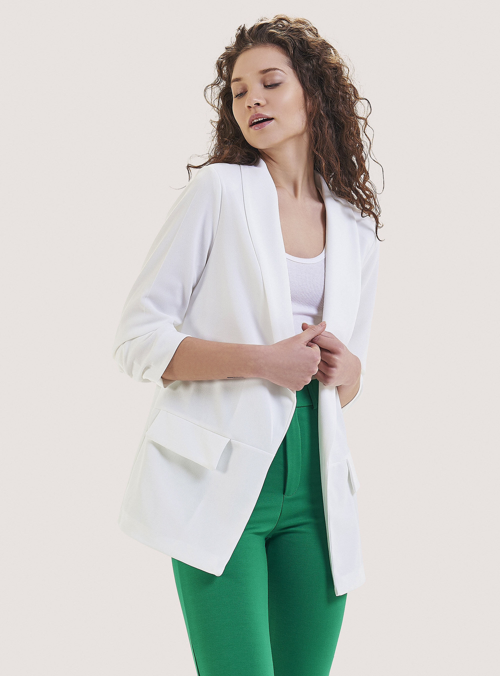 Blazer in tinta unita con maniche arricciate | Alcott | Nuova Collezione  Uomo