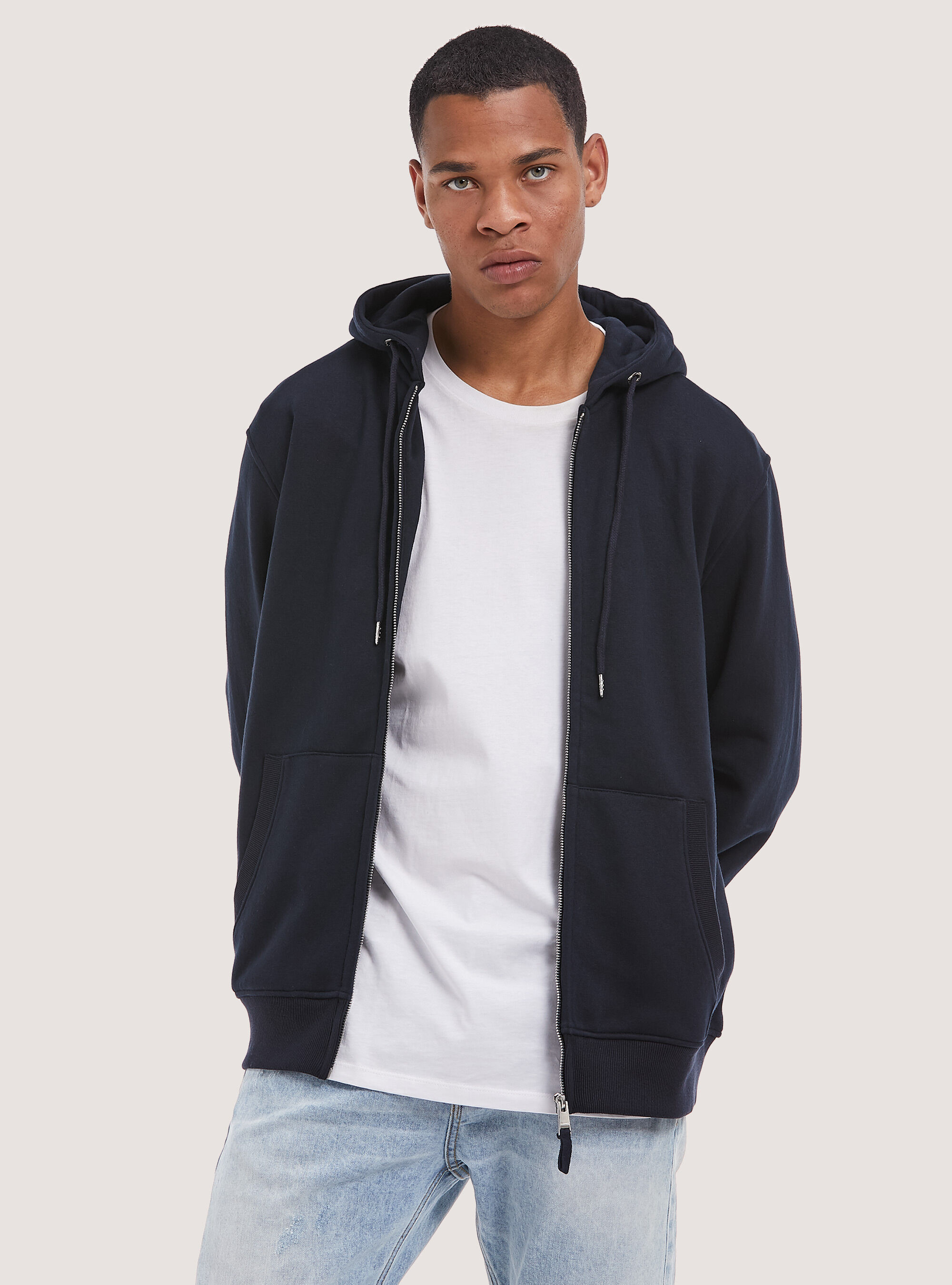 Felpa con zip e cappuccio in cotone Alcott Felpe Uomo
