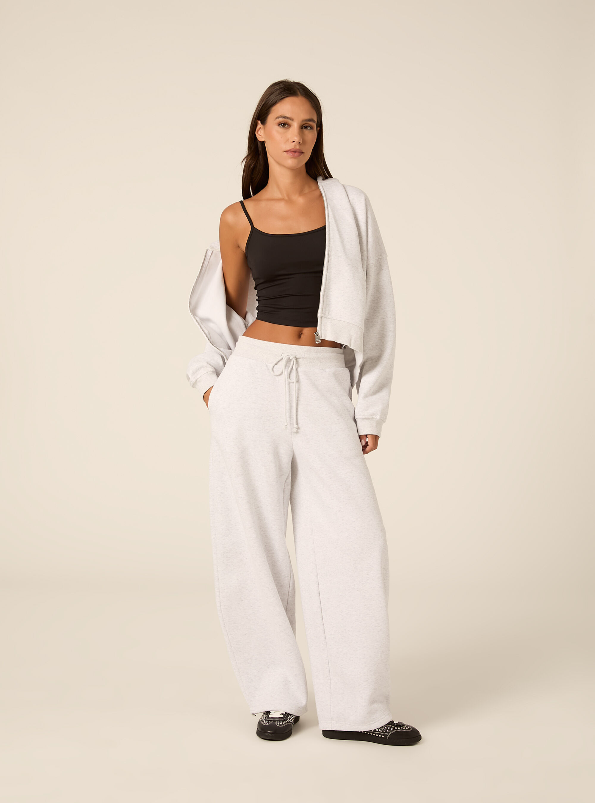 Pantaloni jogger in felpa barrel