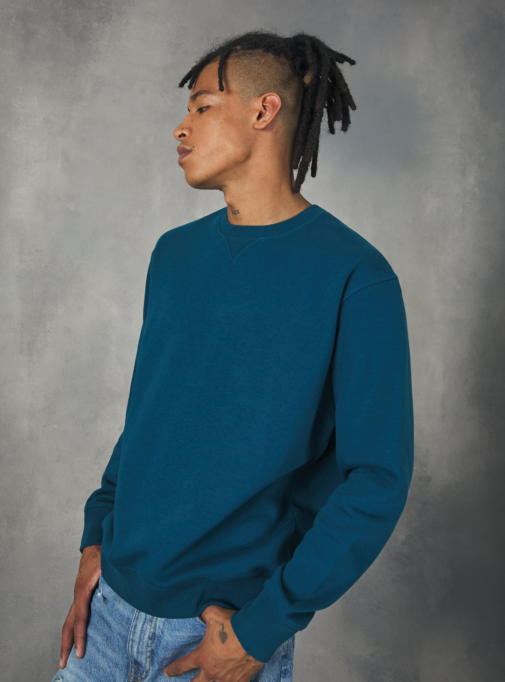 Mens plain crew neck sweatshirts online