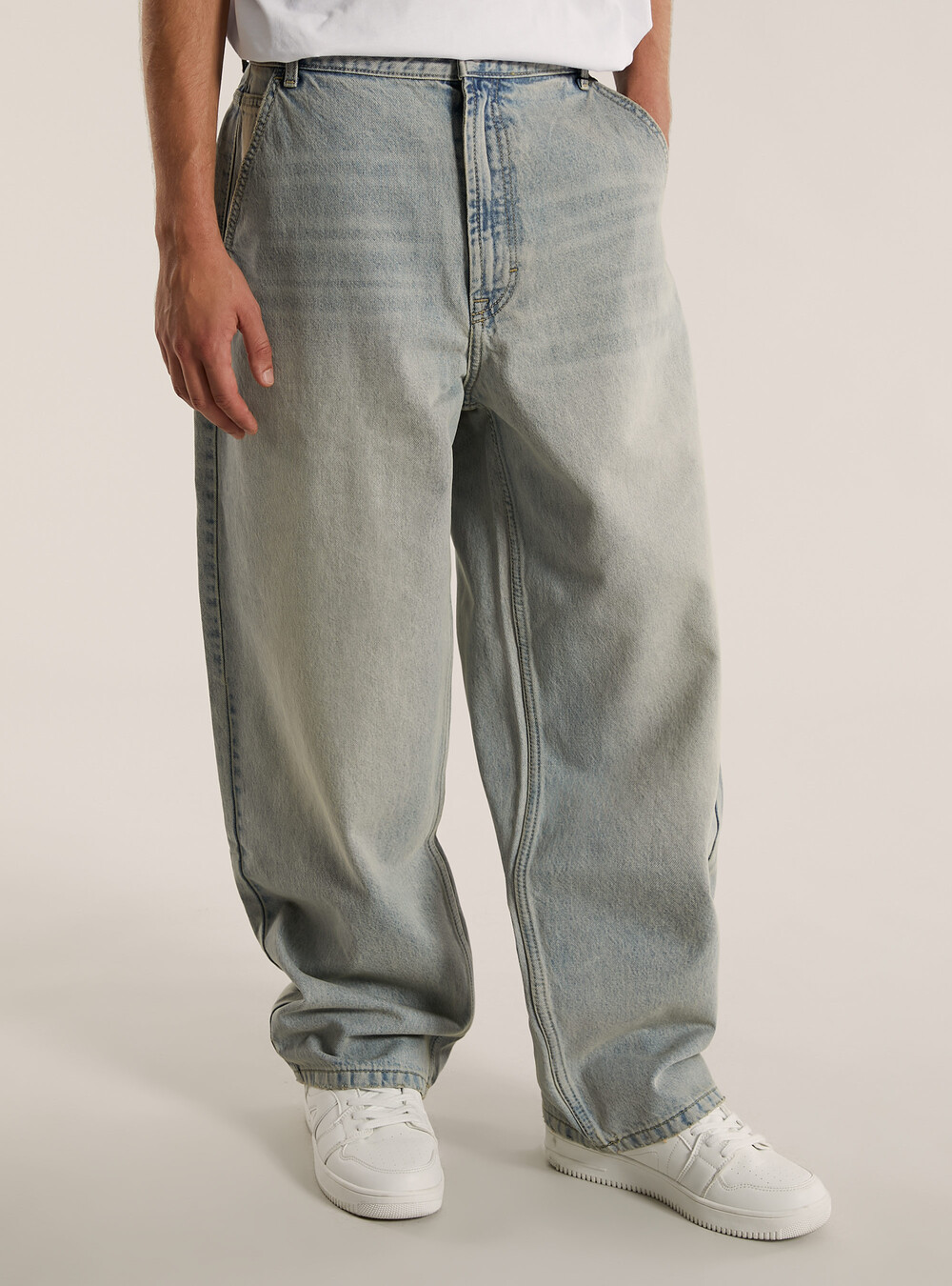 Baggy Jeans Corti Alcott Pantaloni Larghi Skate Jeans Uomo Skate