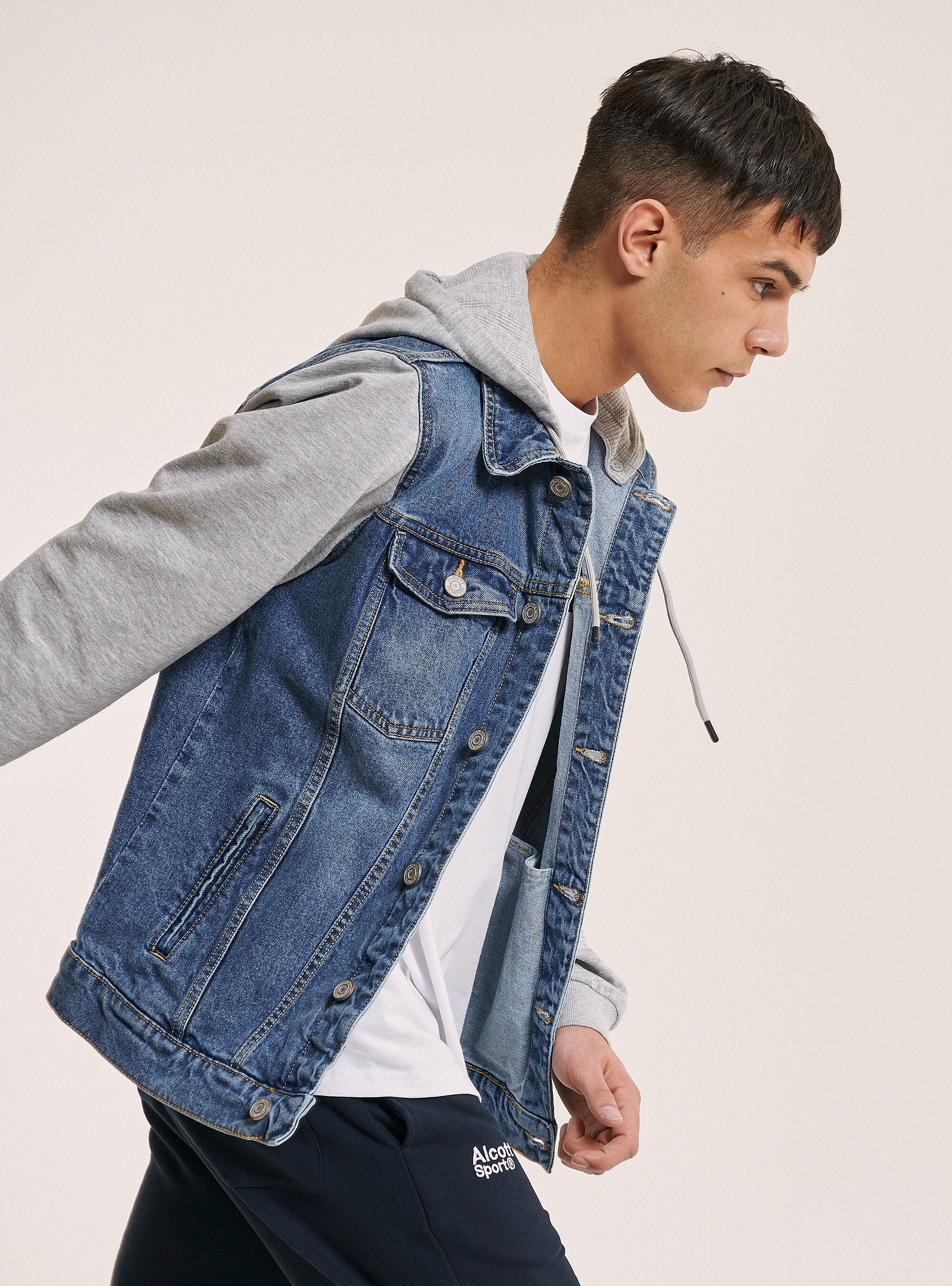 Giacca jeans felpa outlet