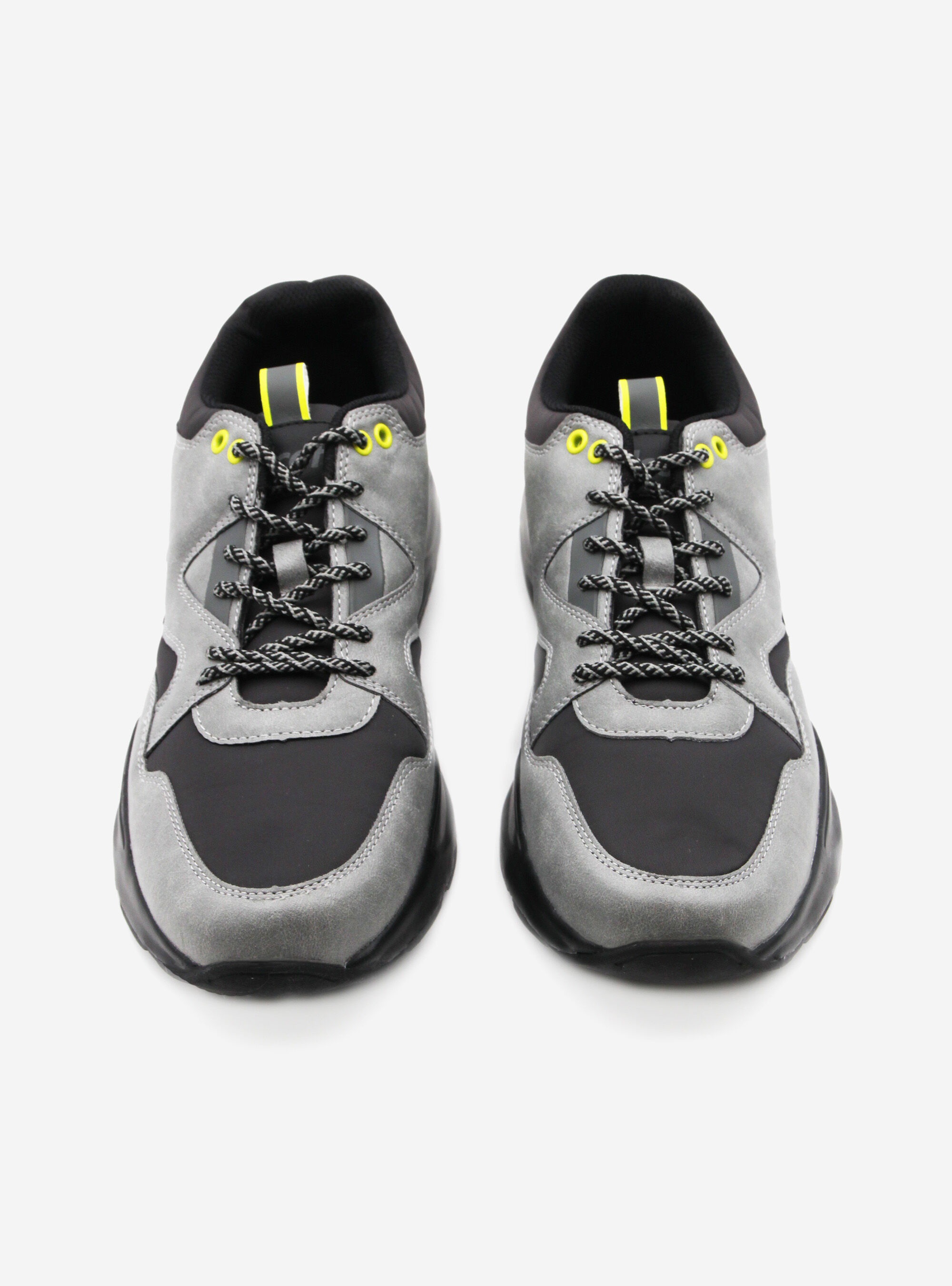 SNEAKERS WITH LEATHER INSERT, PEARL