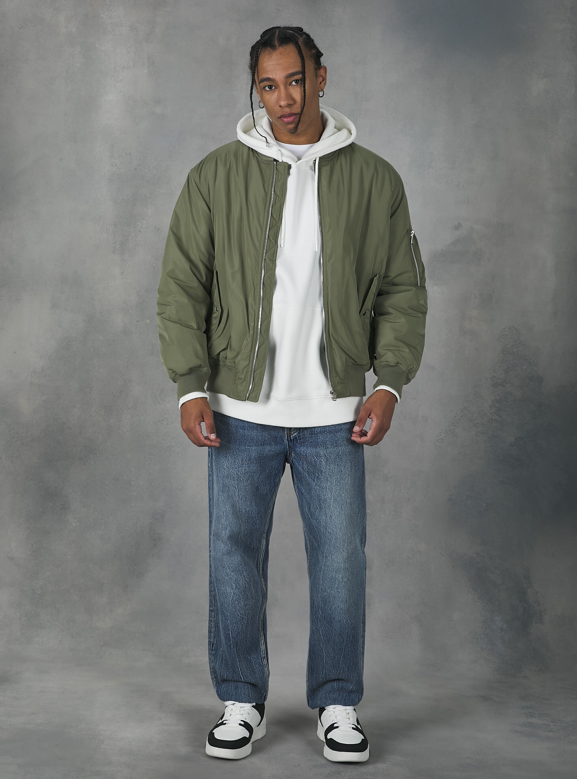 Coloured on sale bomber jacket