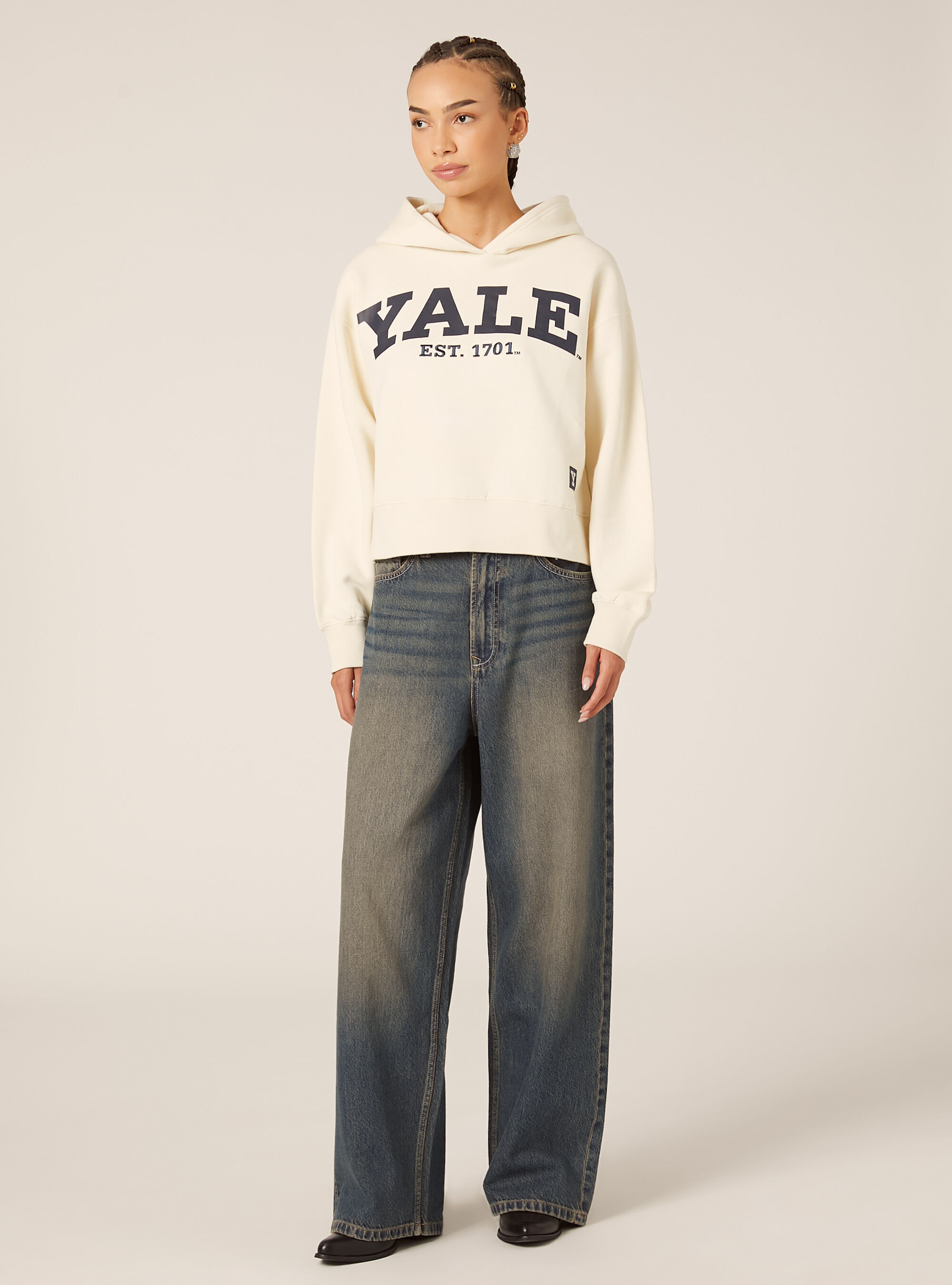 Sweat-shirt coupe carr&eacute;e Yale / Alcott