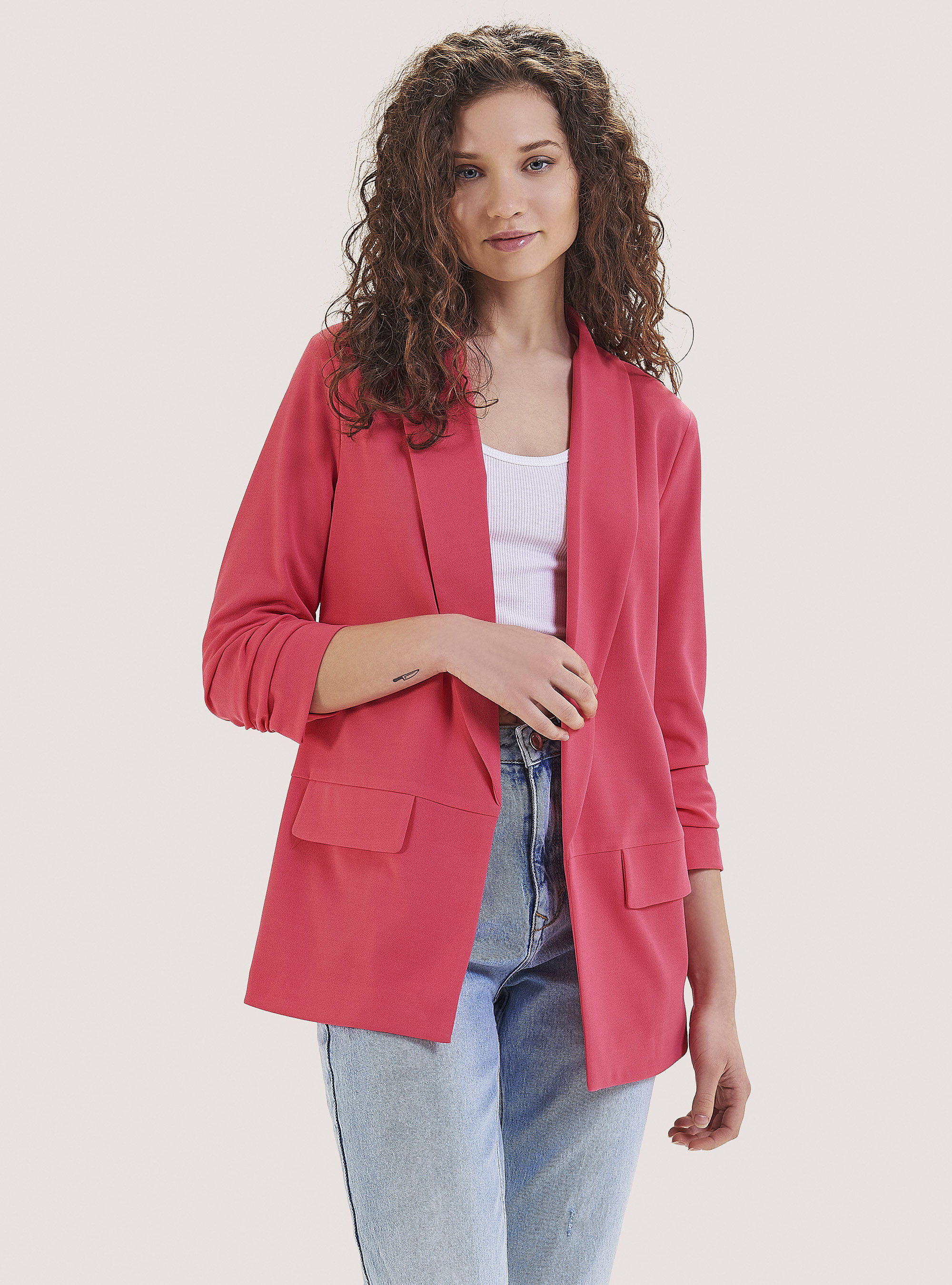 Blazer in tinta unita con maniche arricciate | Alcott | Nuova Collezione  Uomo