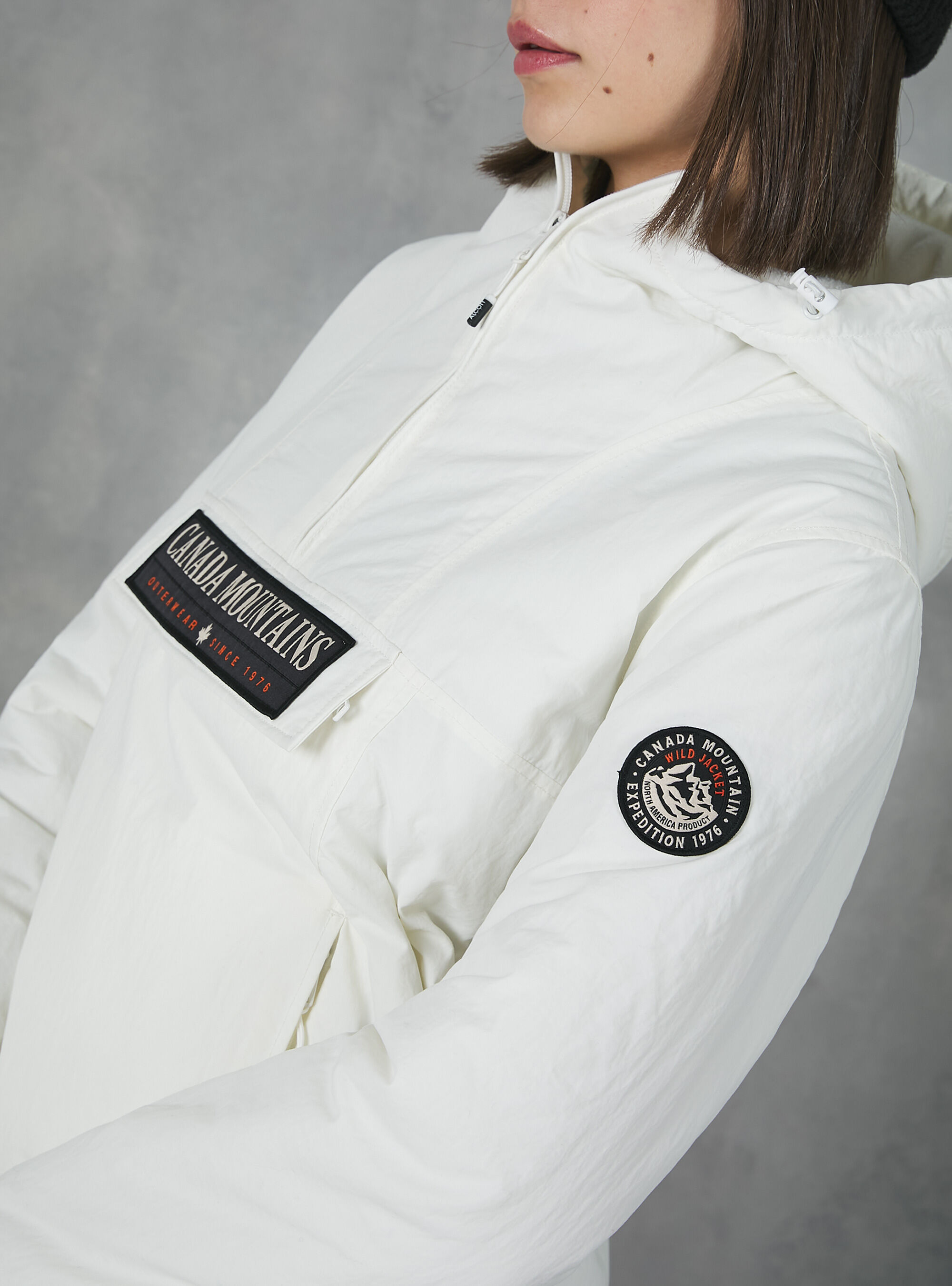 Chaqueta anorak con relleno reciclado, WH2 WHITE