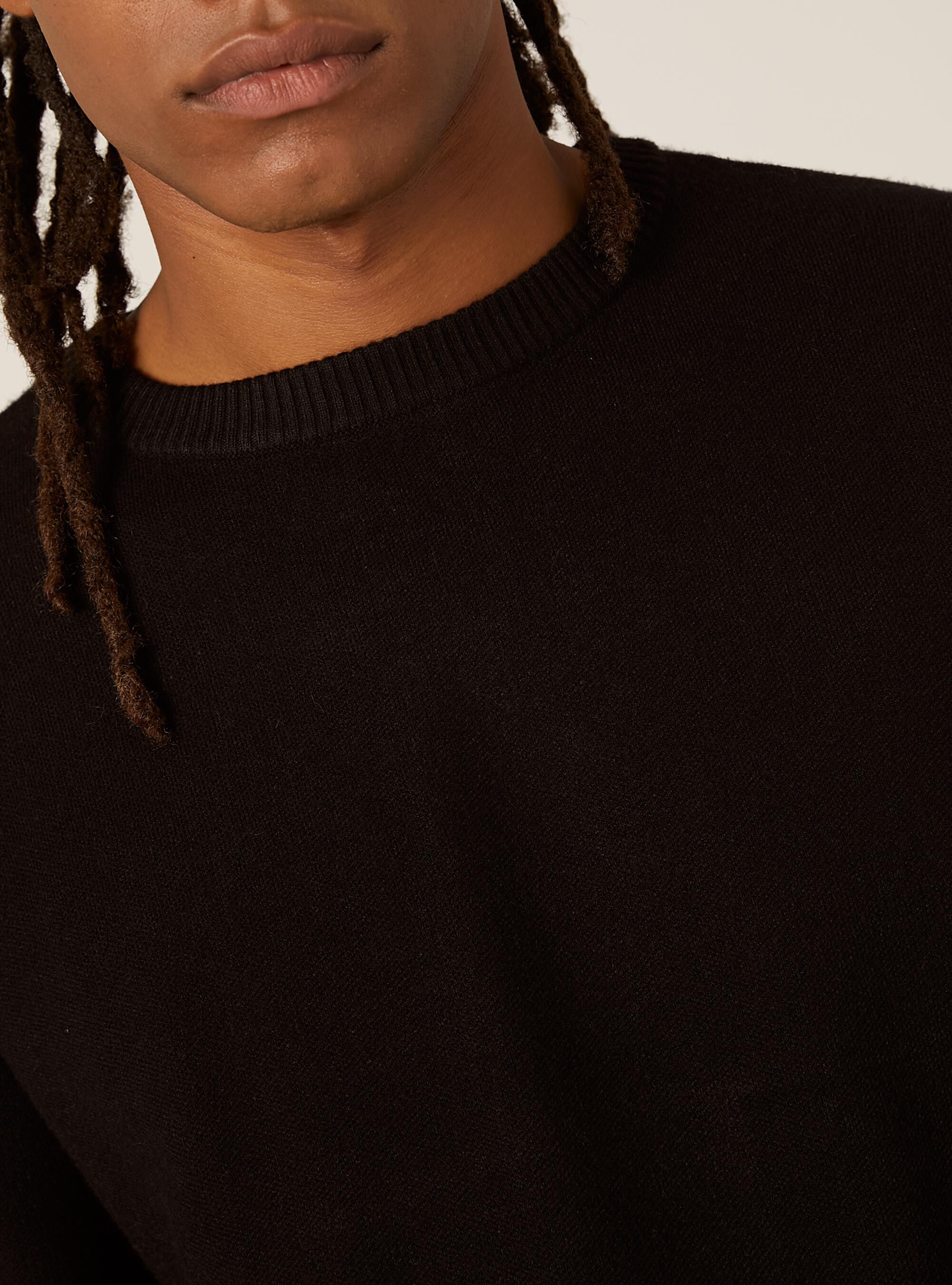 Pullover morbido boxy fit, BK1 BLACK