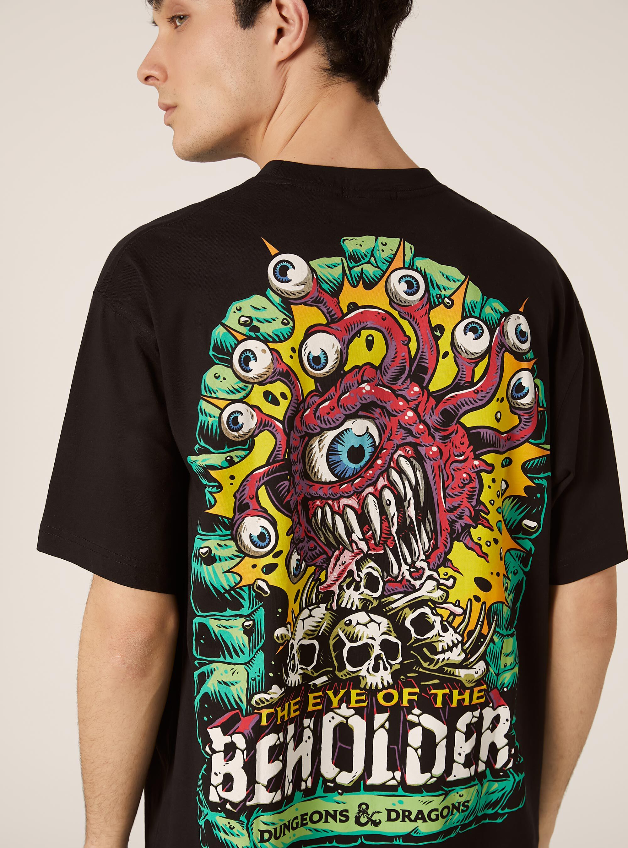 Camiseta Boxy fit Dungeons & Dragons / Alcott, BK1 BLACK