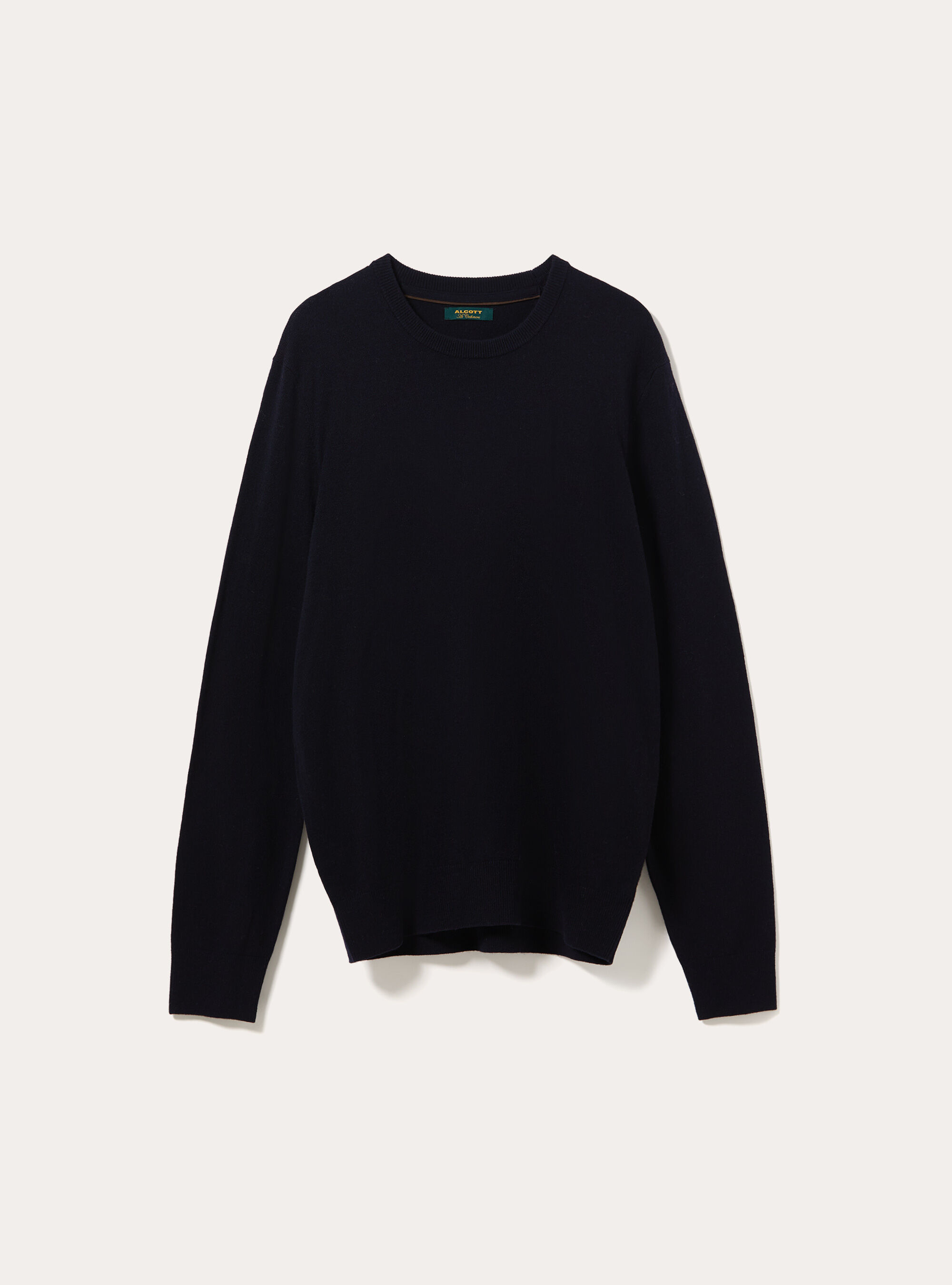 Wool and cashmere blend crewneck jumper, NA1 NAVY DARK
