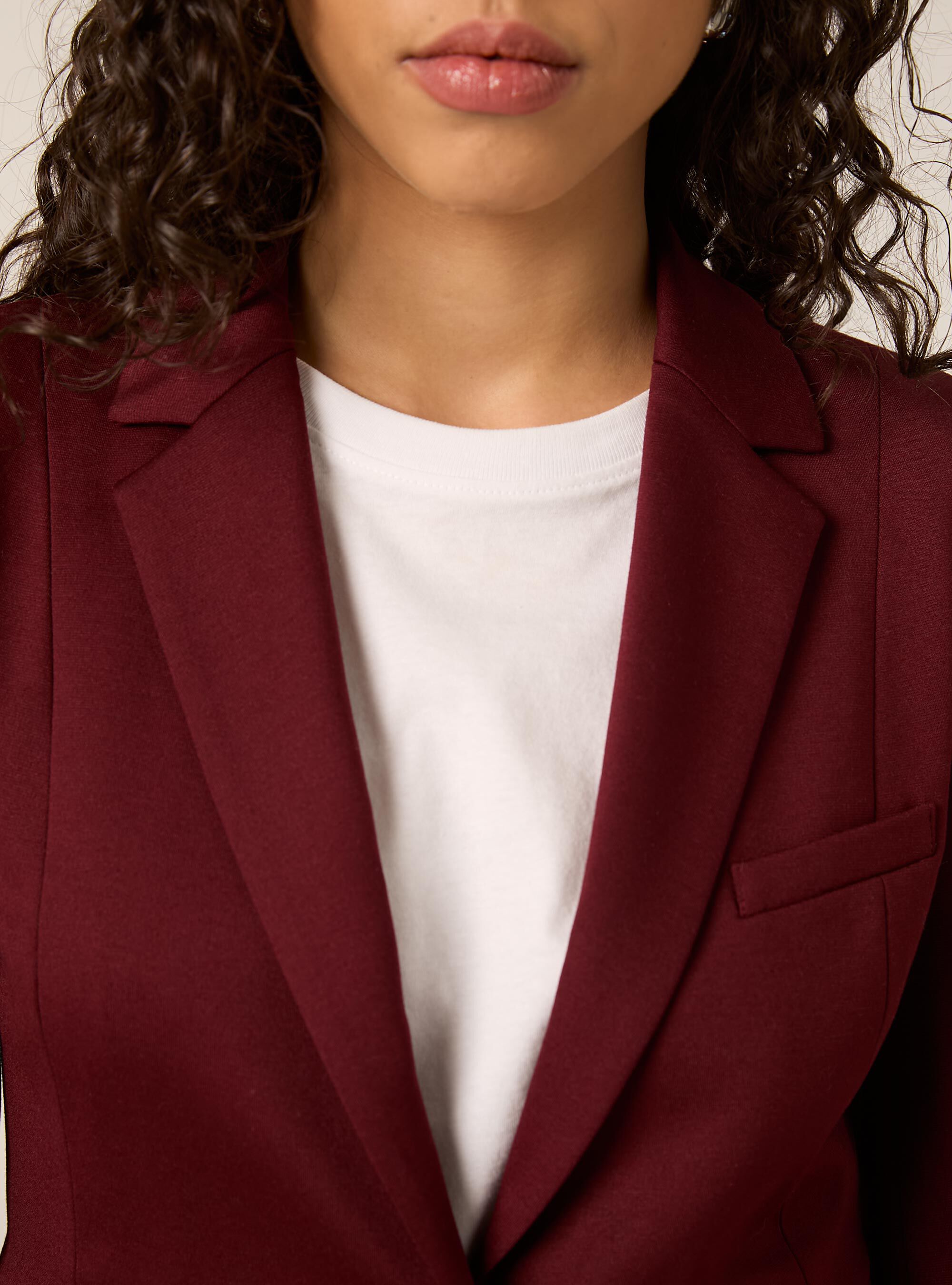 Jersey-Blazer, BO1 BORDEAUX DARK