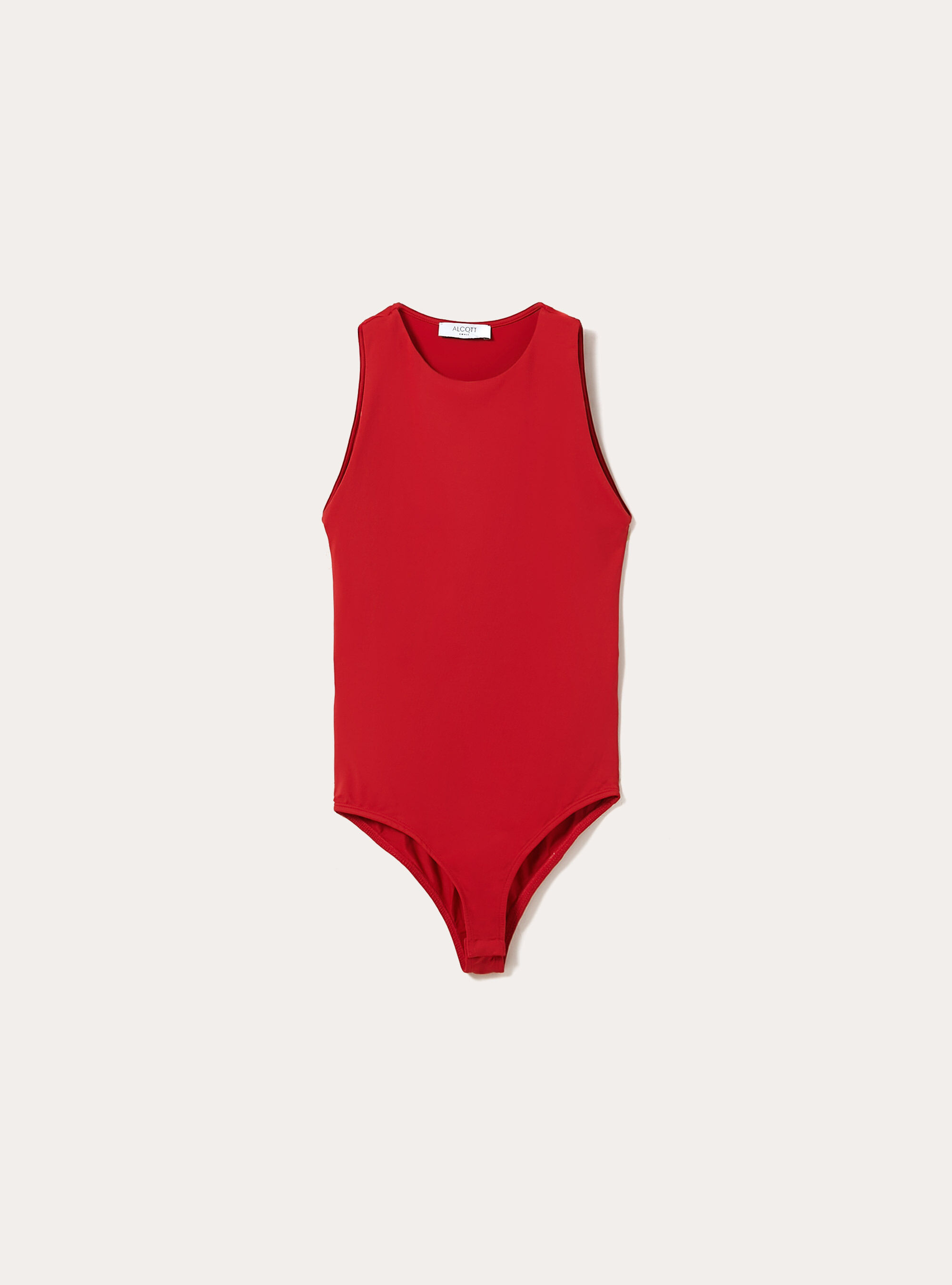 Body avec encolure licou stretch, RD2 RED MEDIUM